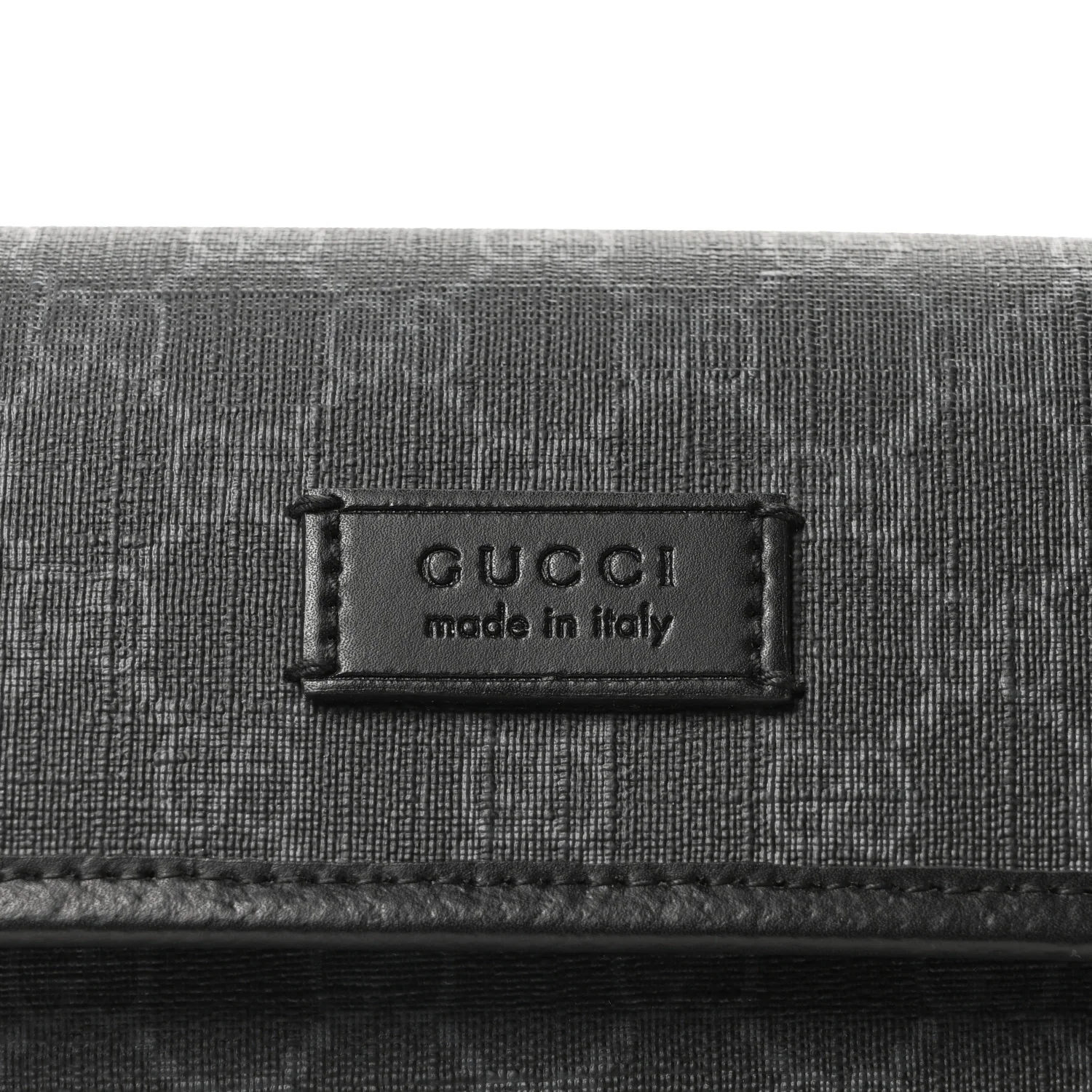 GG Supreme Monogram Web Slim Belt Bag Black Grey - Top Club