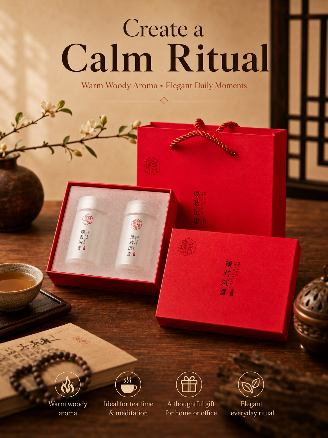 Premium Qi Nan Agarwood Curls Set