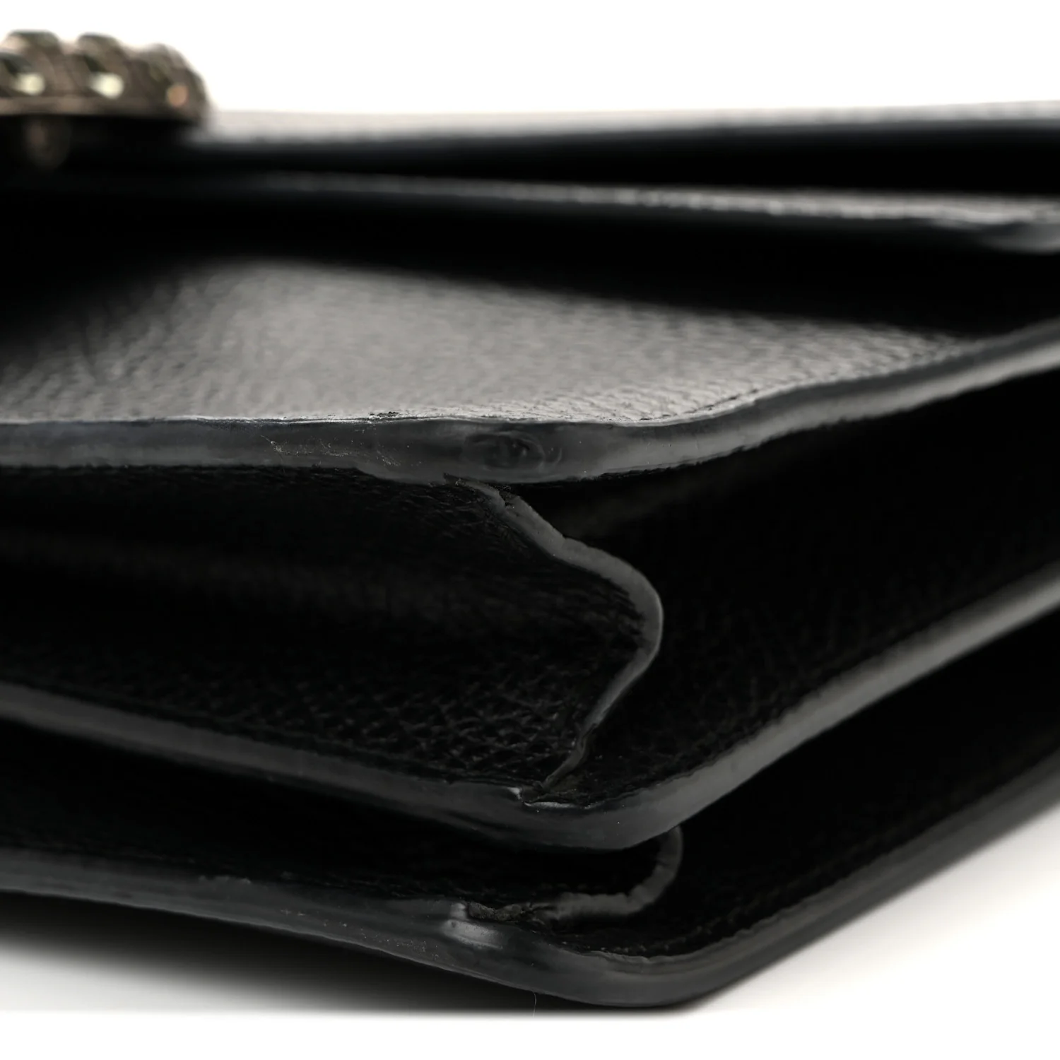 Pebbled Calfskin Small Dionysus Shoulder Bag Black - Top Club