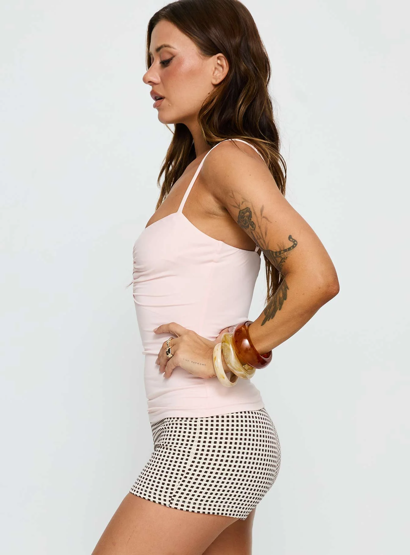 Bet You Wanna Bead Detail Top Pink