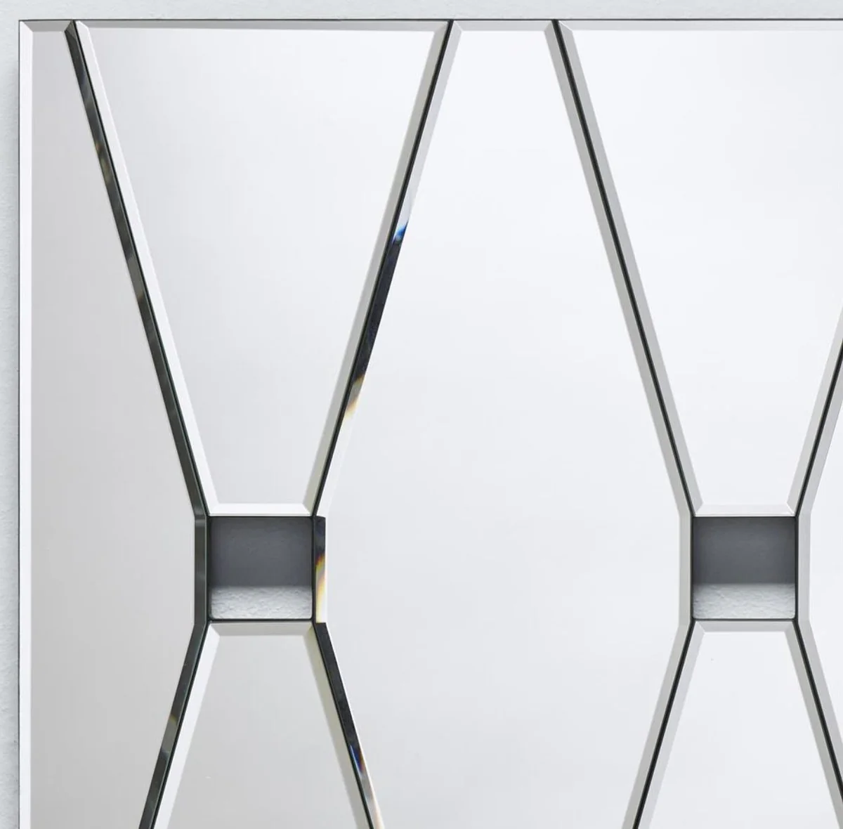 Designer wall mirror with 4 peep holes 80 x H. 45 cm - living room mirror - cloakroom mirror - luxury mirror