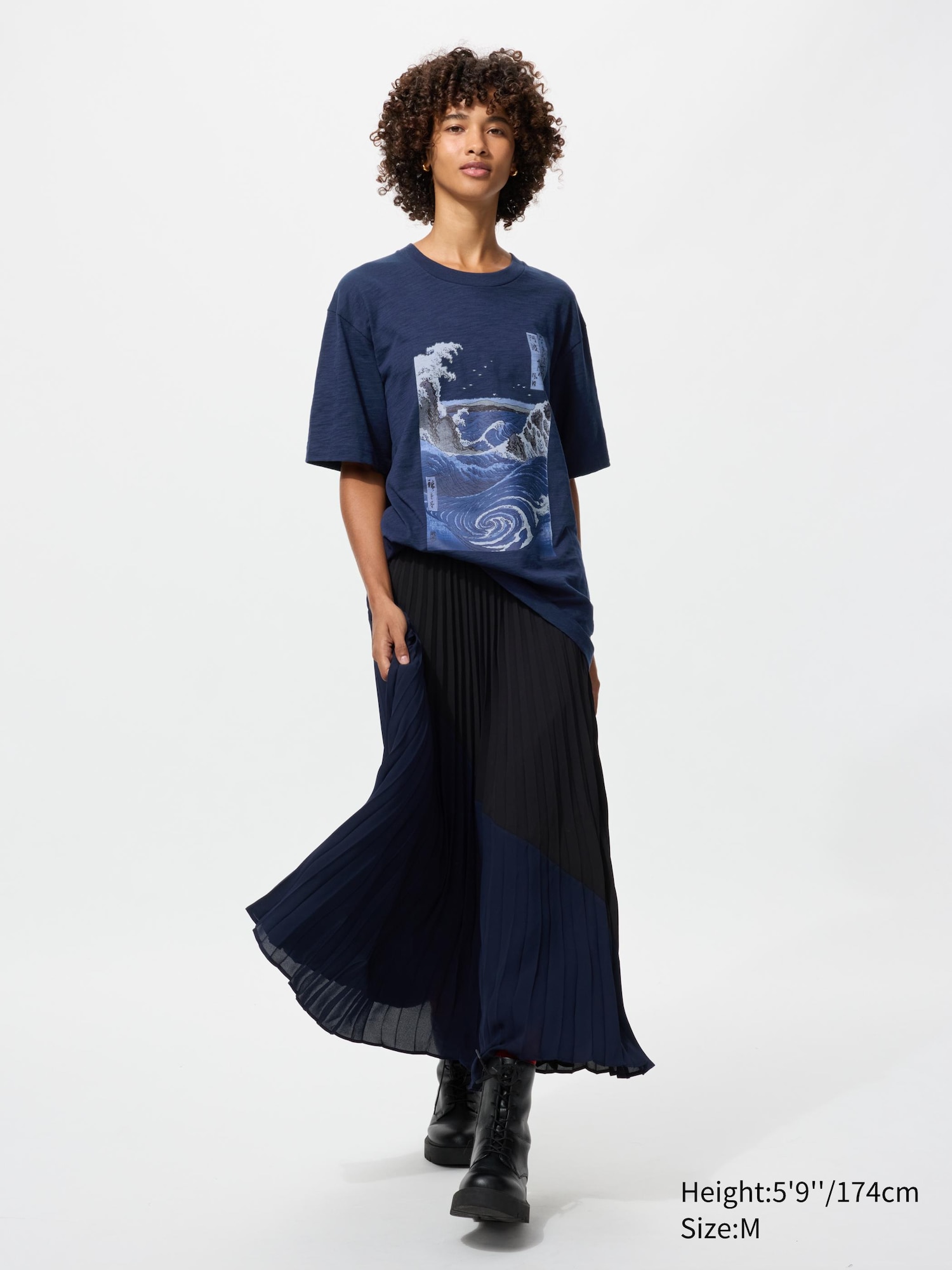 Ukiyo-e Blue UT Graphic T-Shirt