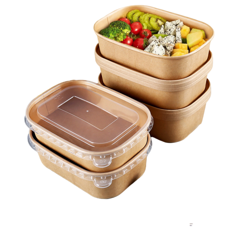 Rectangular Salad Bowls with Lids