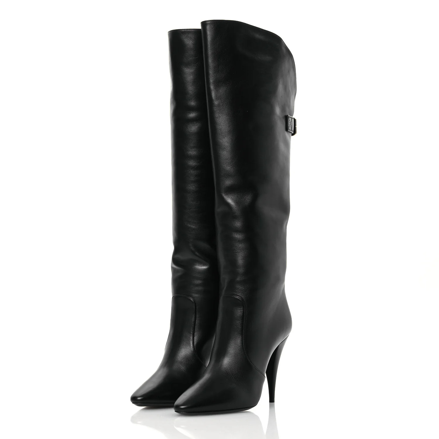 Lambskin Koller 110 Tall Boots 36.5 Black - Top Club
