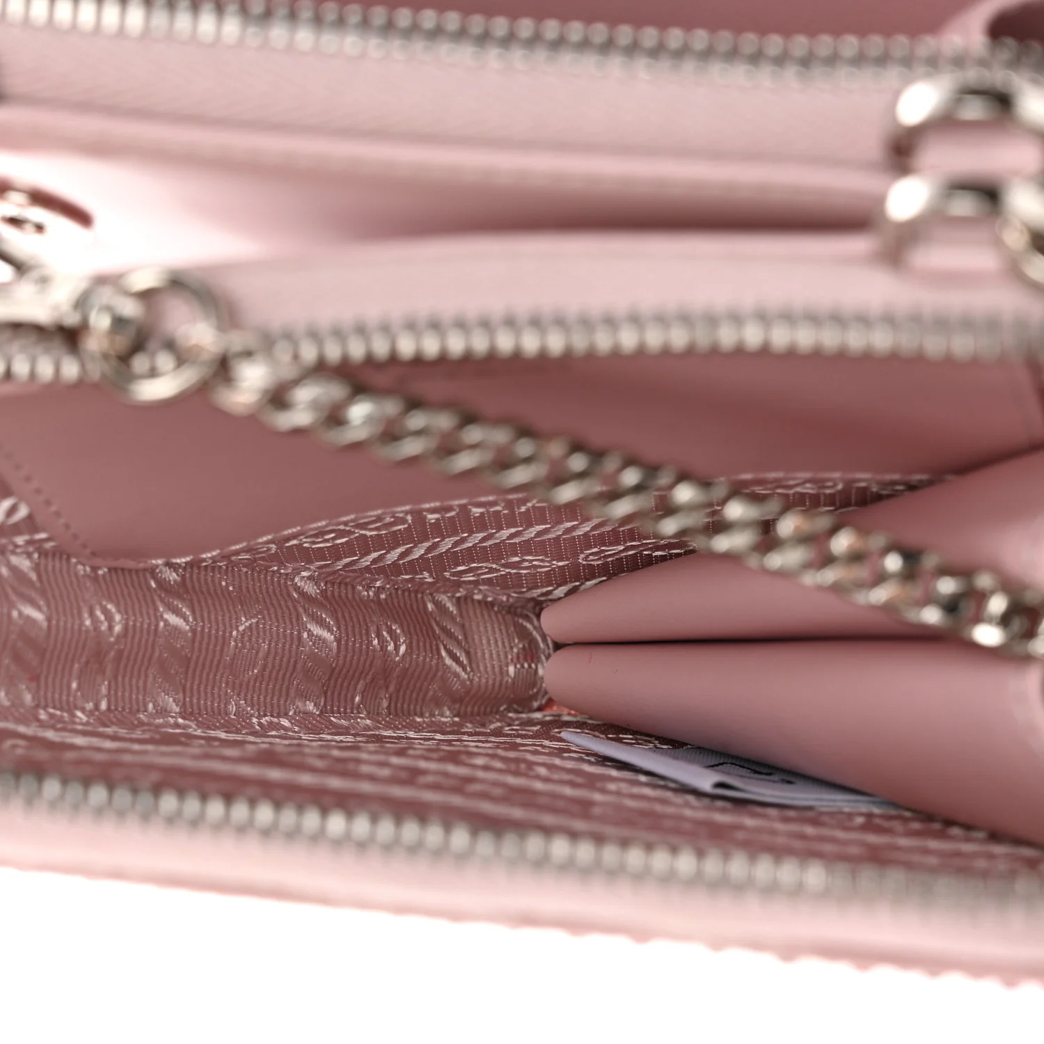 Satin Crystal Mini Triangle Crossbody Pouch Alabastro - Top Club