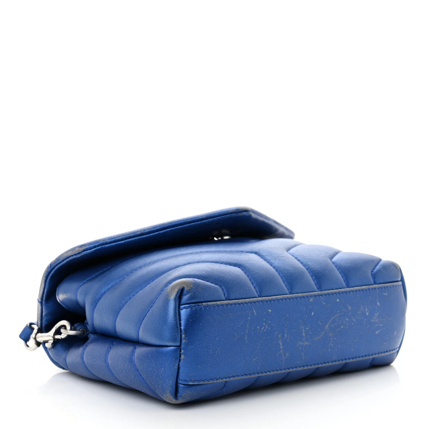 Metallic Calfskin Y Quilted Monogram Toy Loulou Crossbody Bag Blue Royal - Top Club