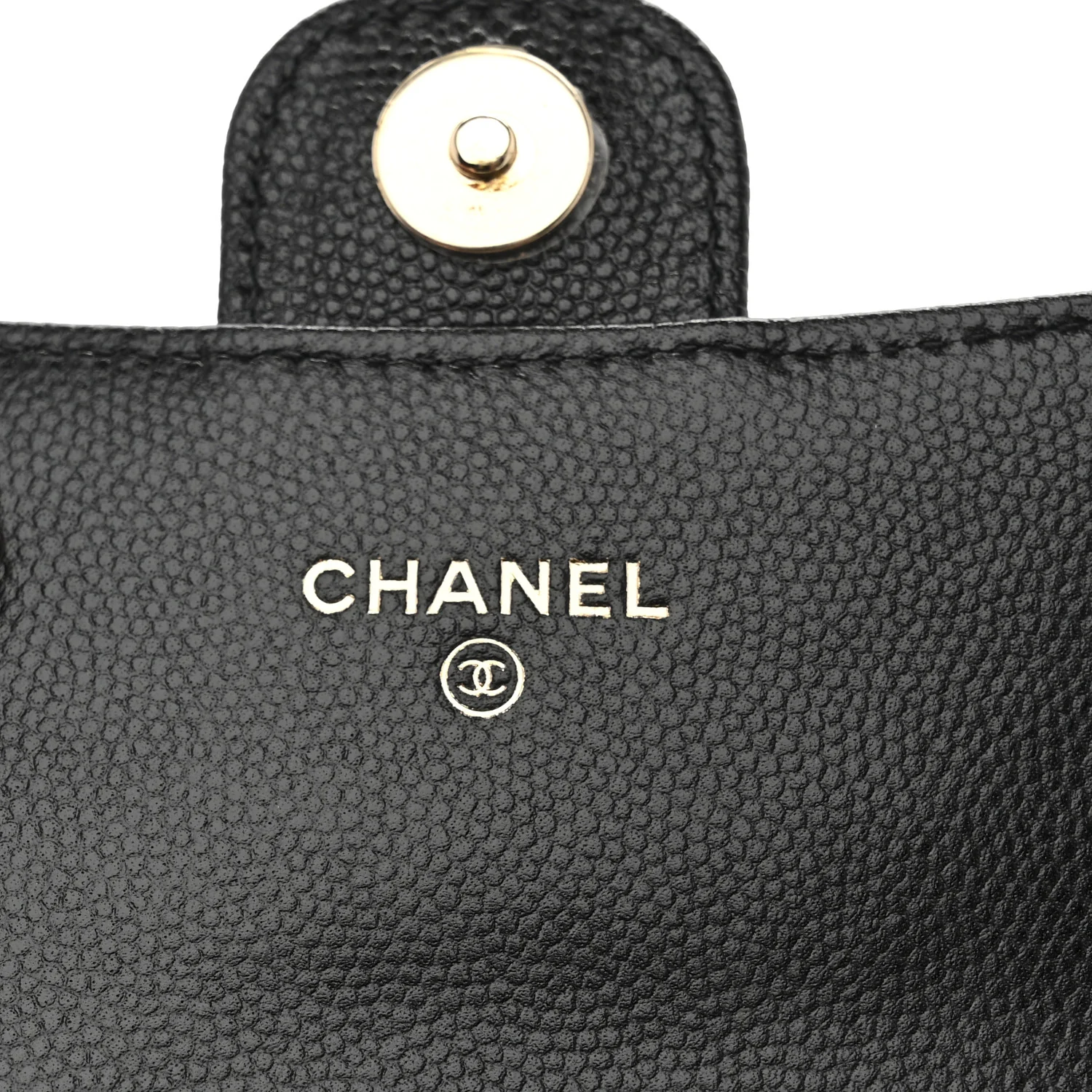 Caviar Quilted Mini Clutch With Chain Black - Top Club