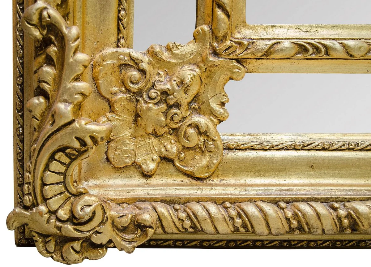 Baroque style wall mirror gold 108 x H. 200 cm - noble & magnificent