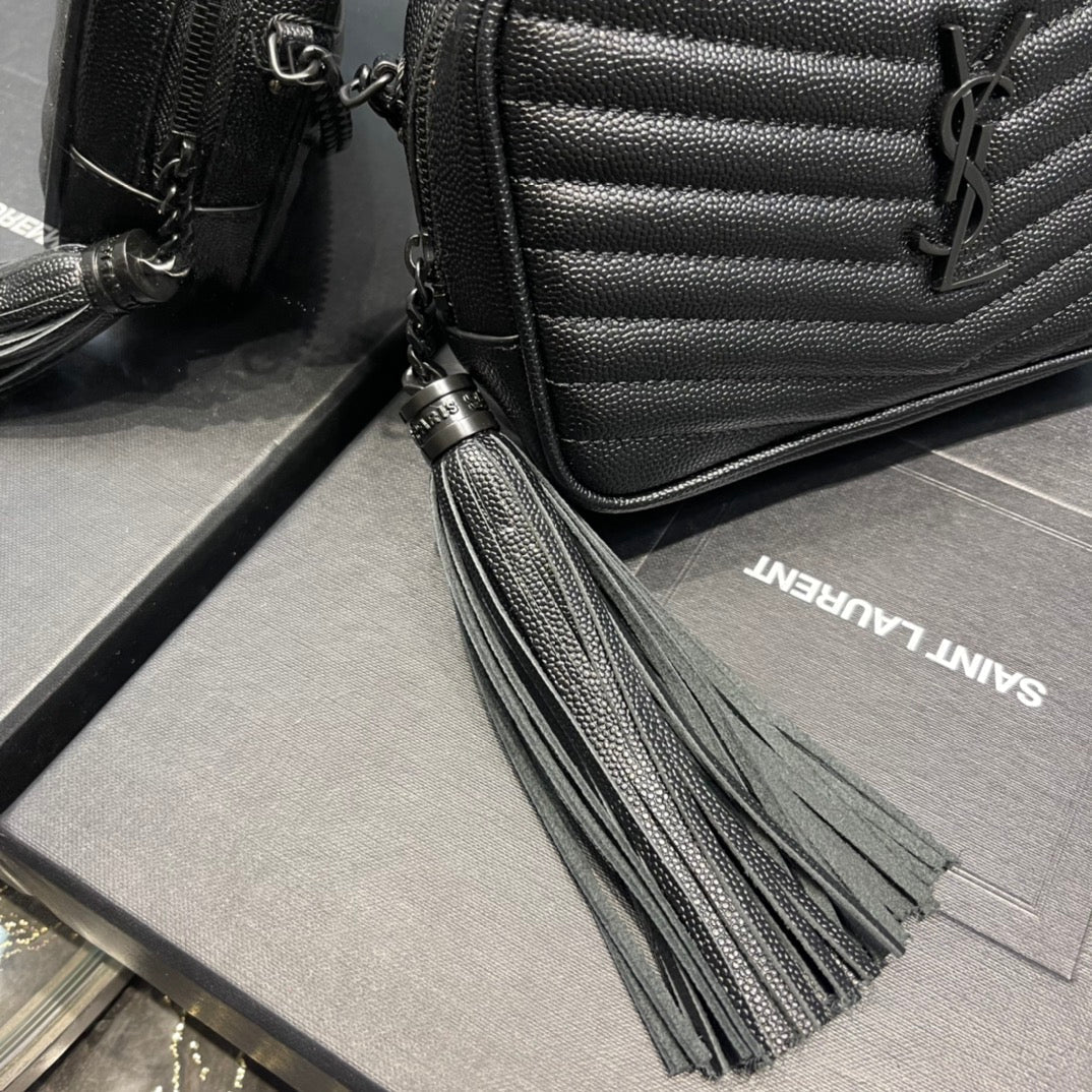 Ysl Loulou Mini Camera Bag 18cm Black - Top Club
