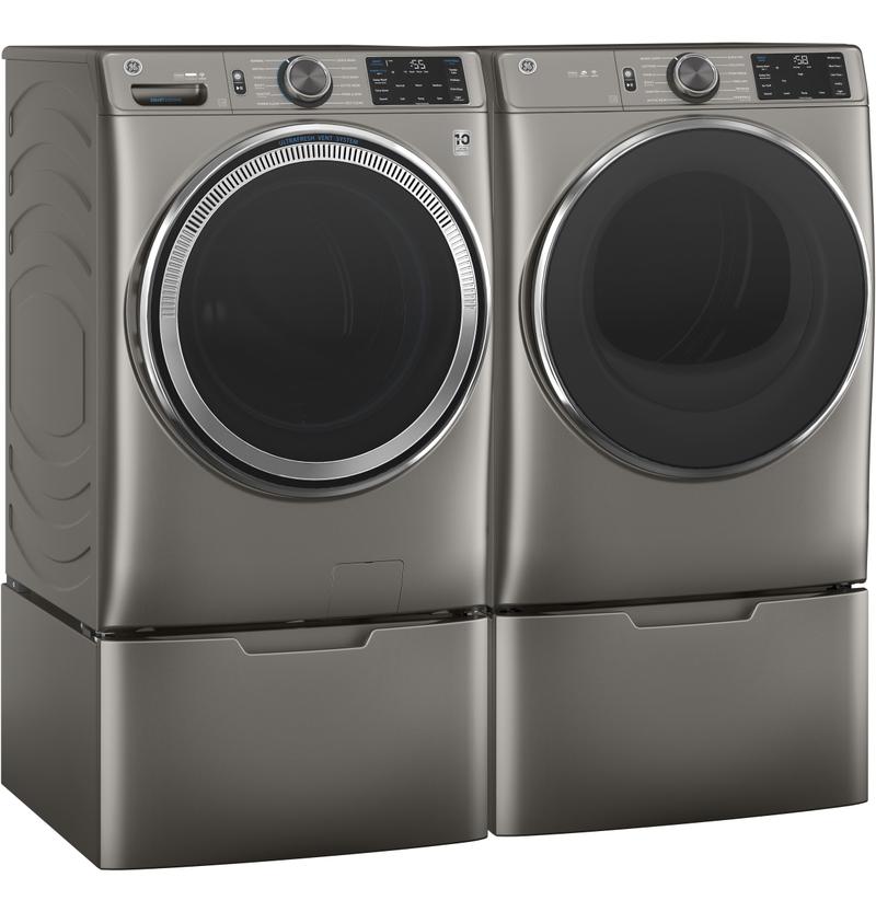 GE ENERGY STAR 7.8 cu. ft. Kapazität Smart Front Load Electric Dryer mit Dampf und Sanitize Cycle