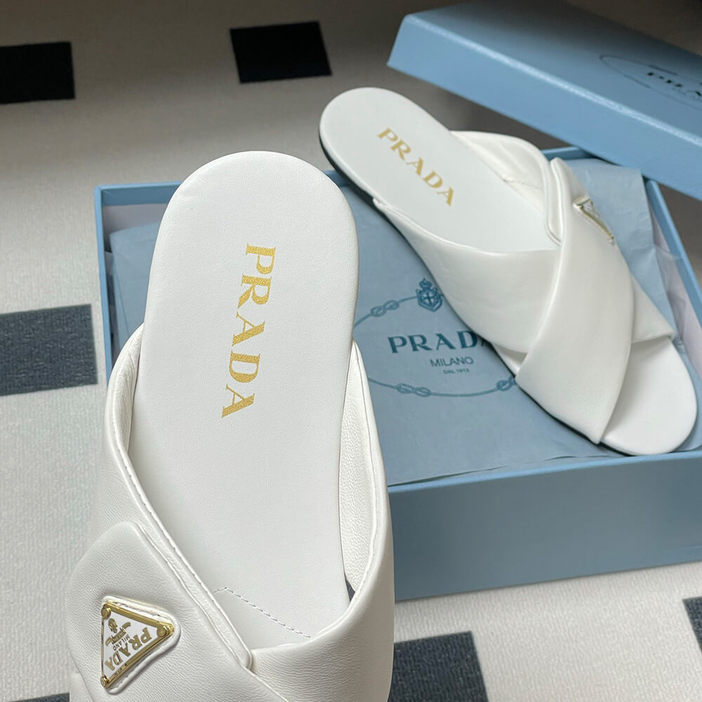 Prada Padded nappa leather slides - Top Club