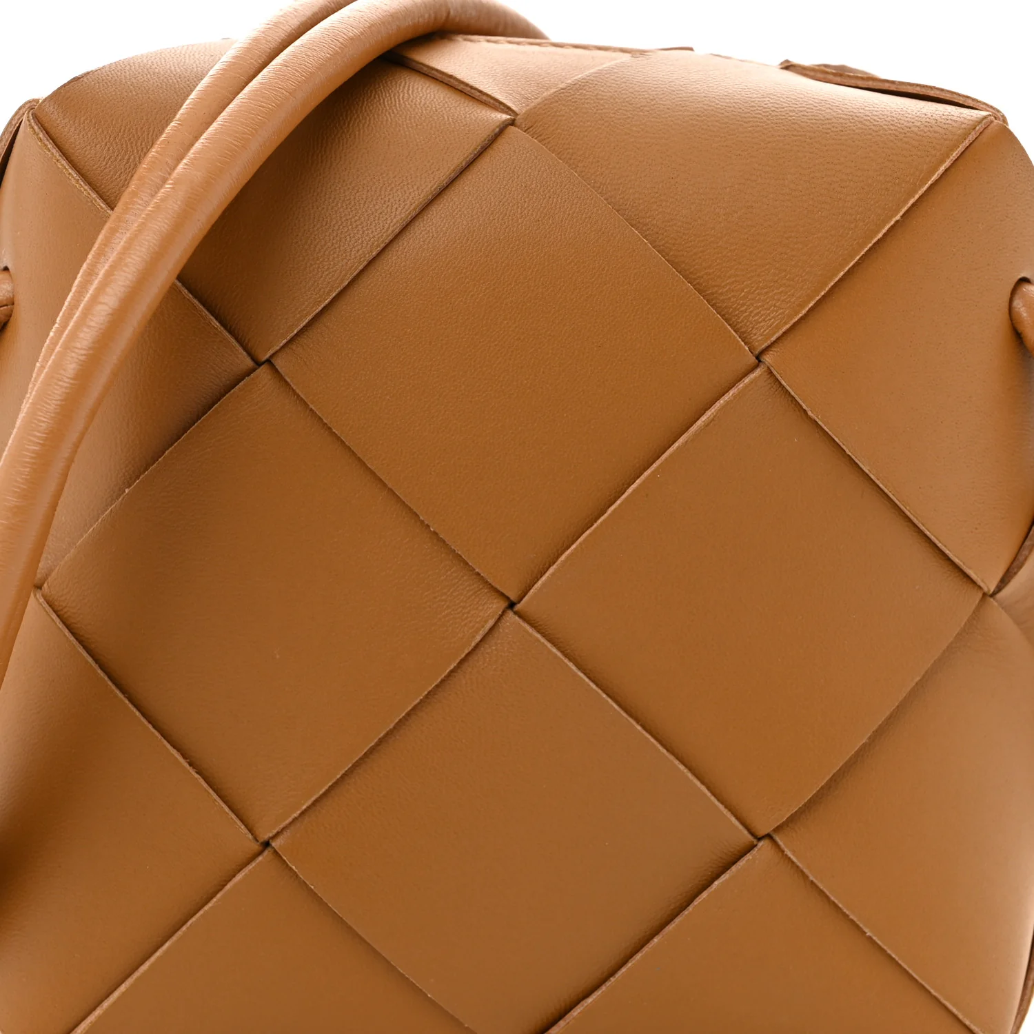 Lambskin Maxi Intrecciato Mini Cassette Camera Bag Acorn - Top Club