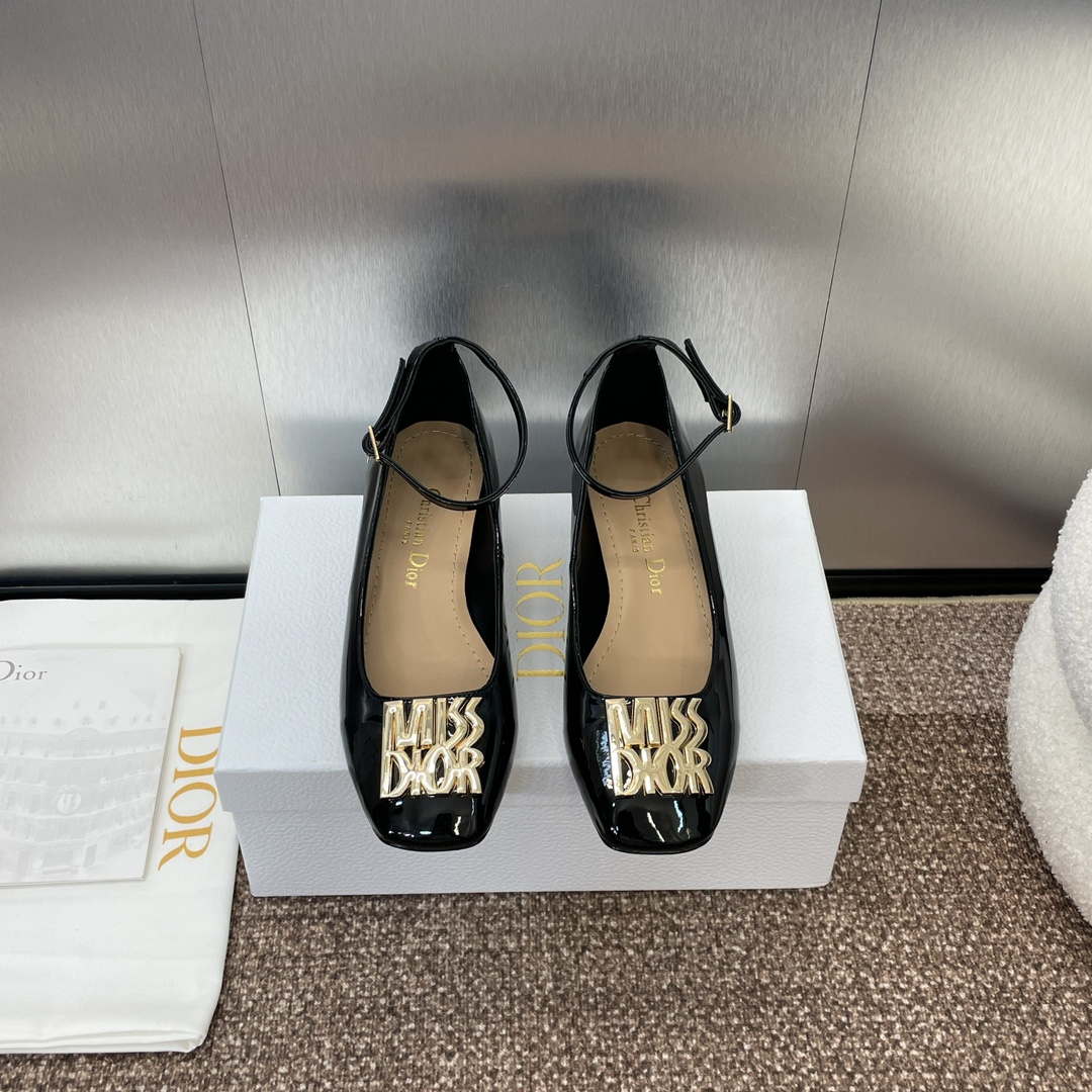 Dior KDV266VNI Miss Dior Pump Black Patent Calfskin D82960 - Sneaker Replica Workshop