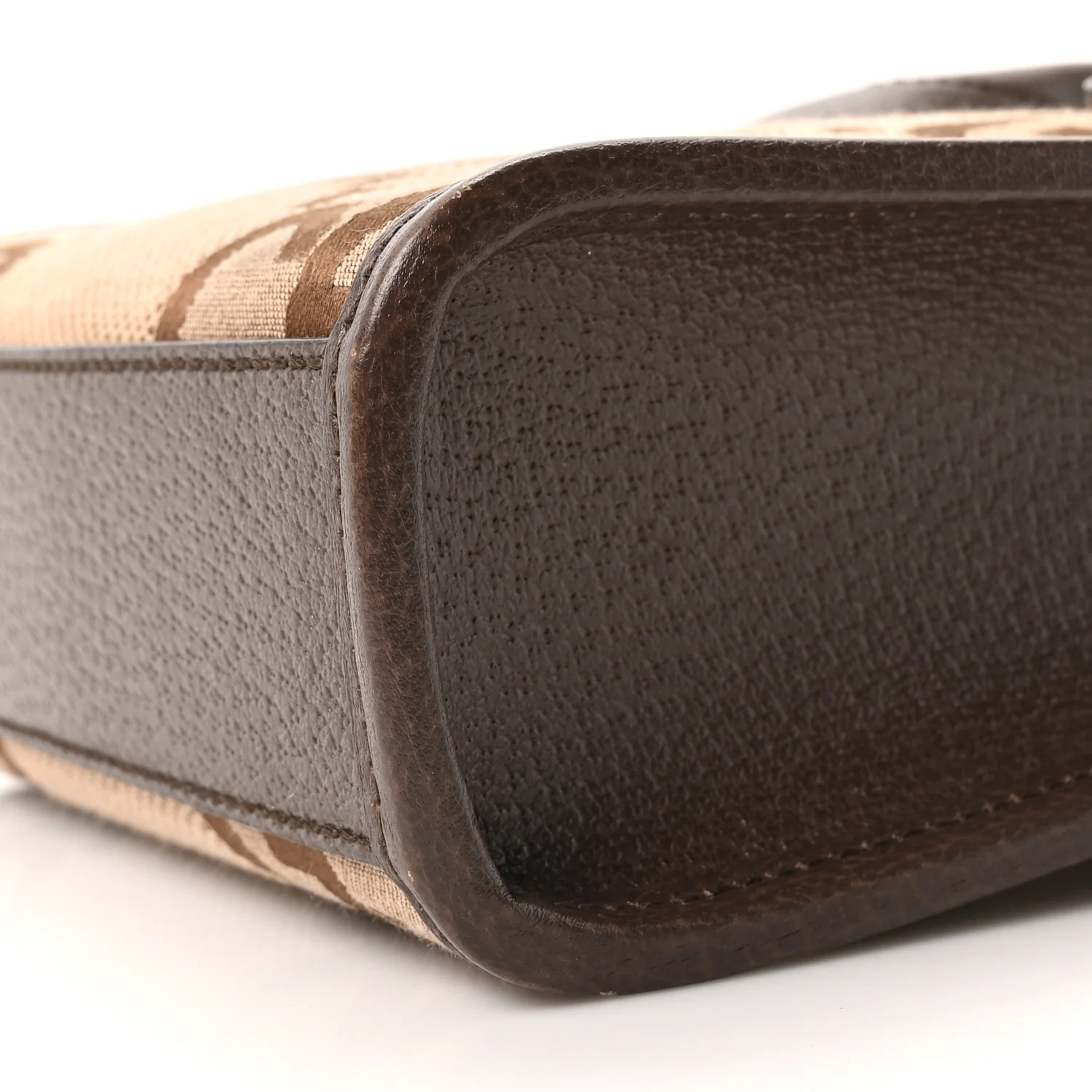 Monogram Jumbo GG Textured Dollar Calfskin Web Mini Vertical Tote Camel Ebony New Acero - Top Club