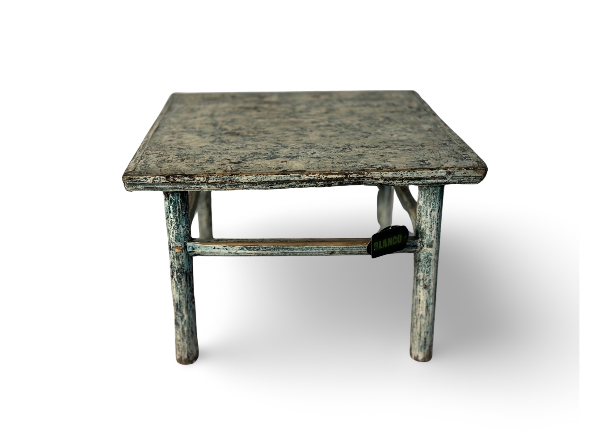 Bijzettafel aqua vierkant