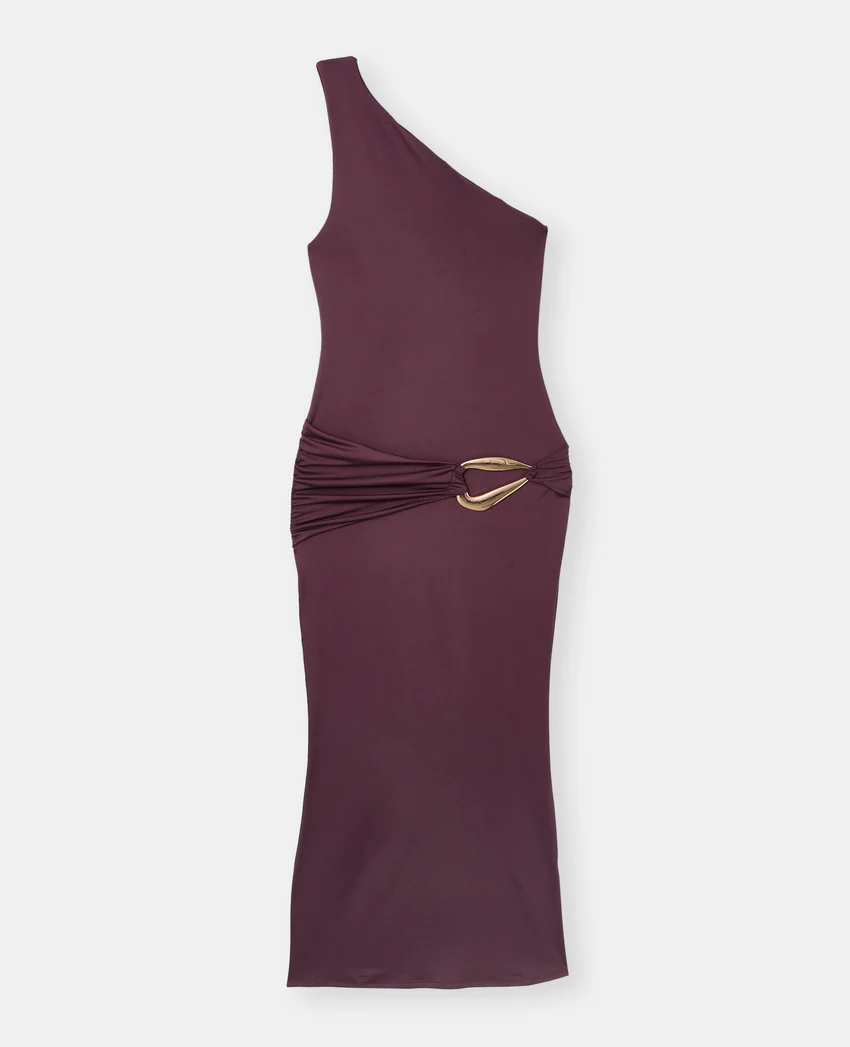 Pimkie Robe longue asymétrique avec ceinture et boucle