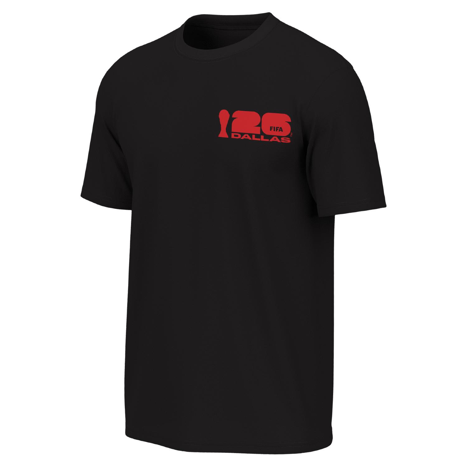 2026 World Cup Dallas Poster Black T-Shirt - Unisex