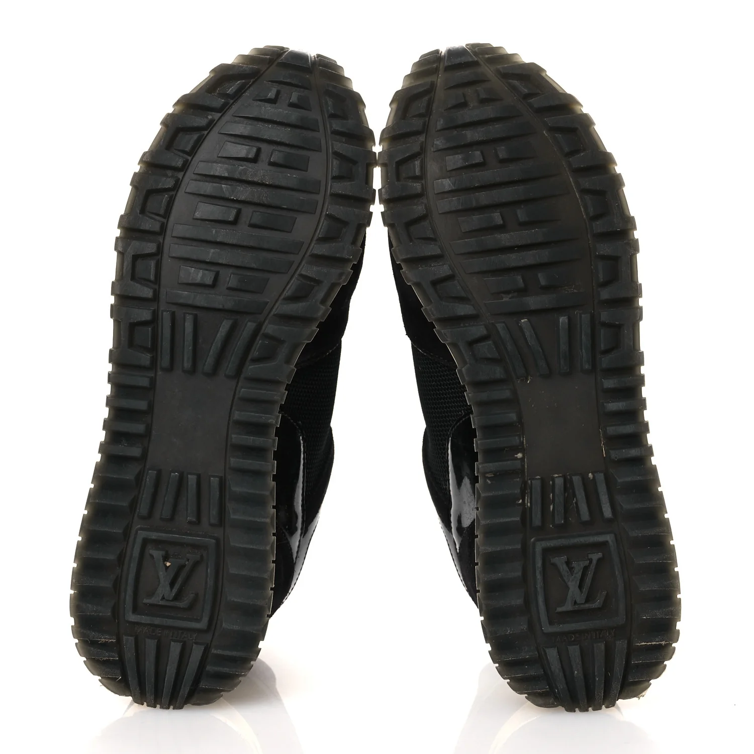 Suede Monogram Run Away Sneakers 36.5 Black - Top Club