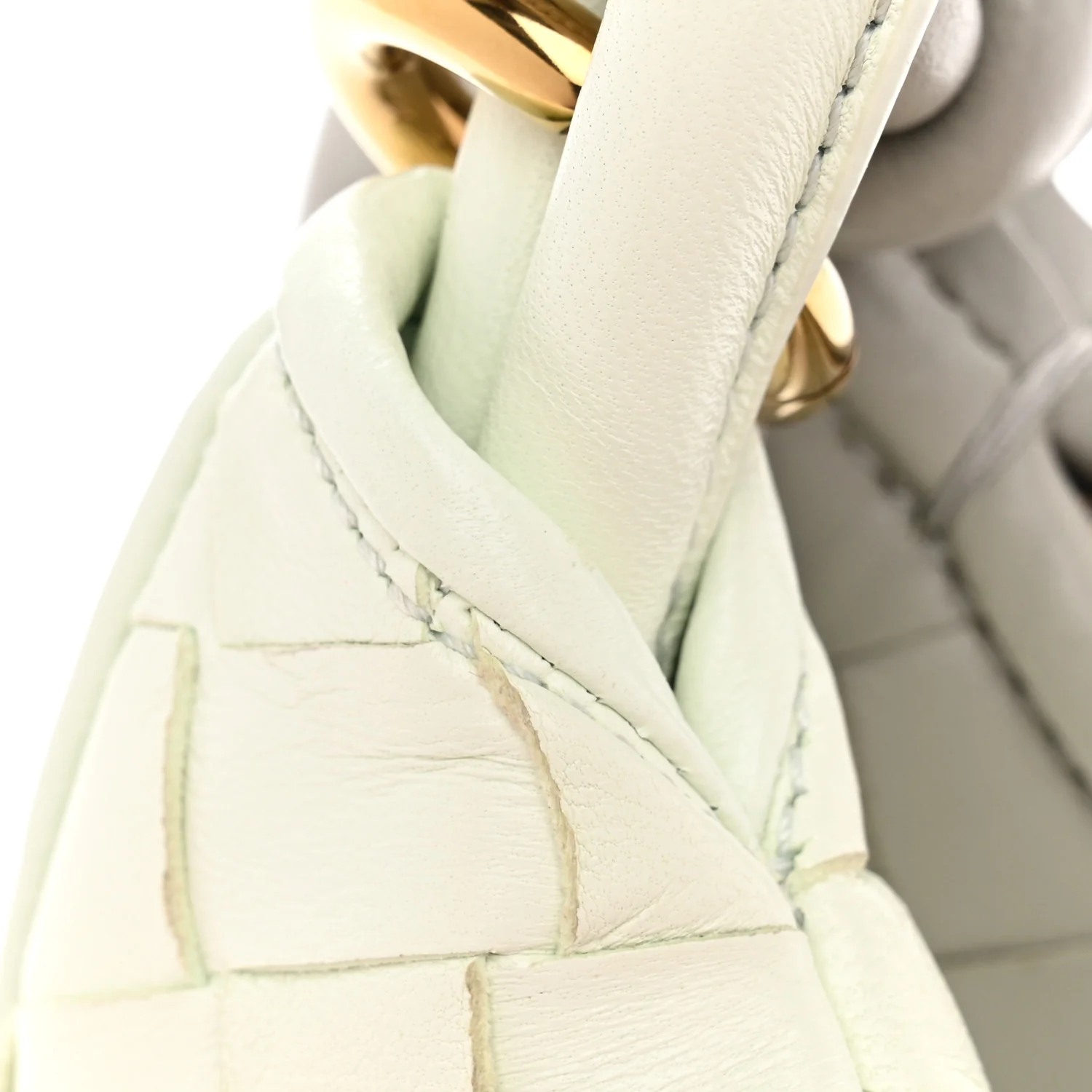 Nappa Intrecciato Small Gemelli Agate Grey Glacier - Top Club