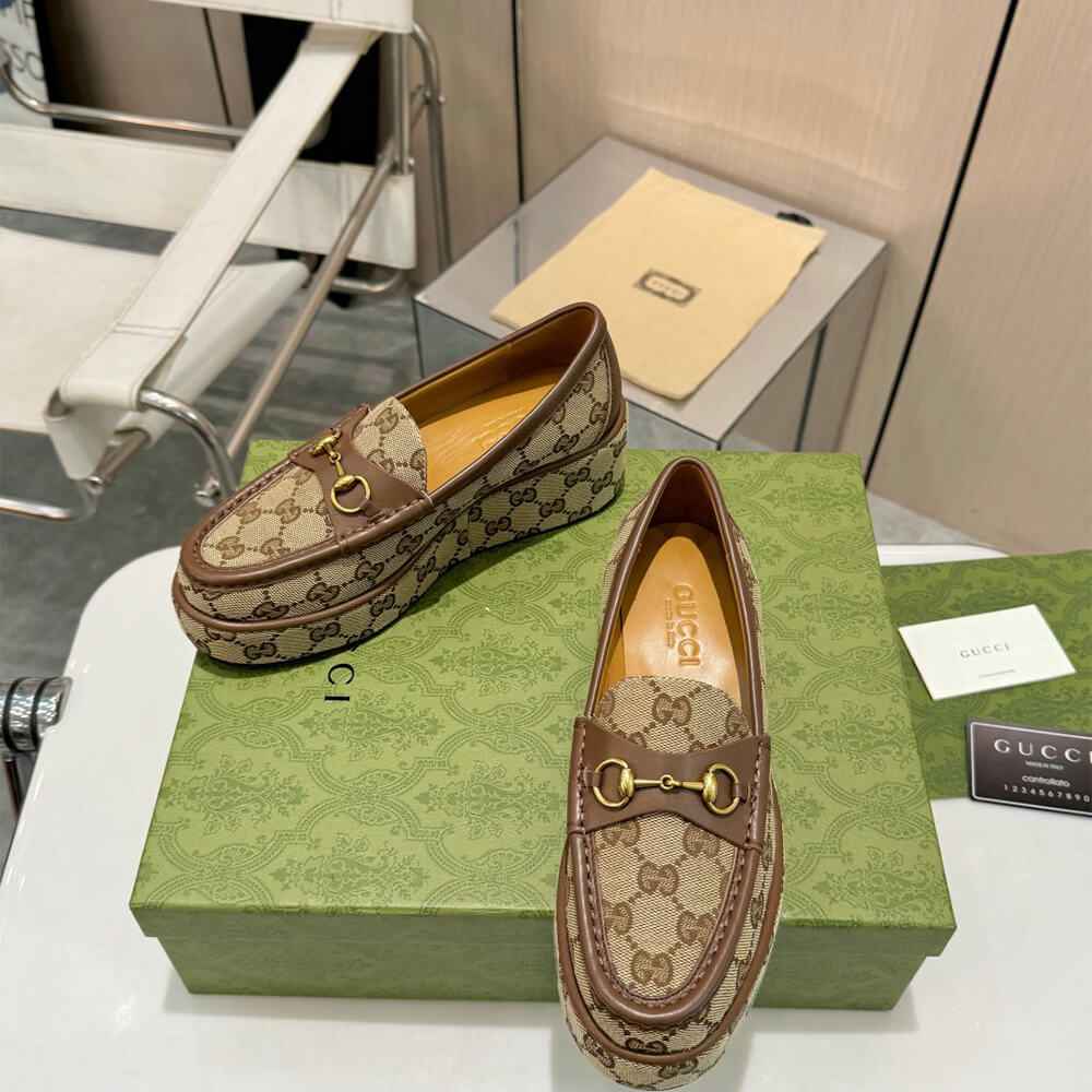 Gucci Women s Horsebit wedge loafer - Top Club