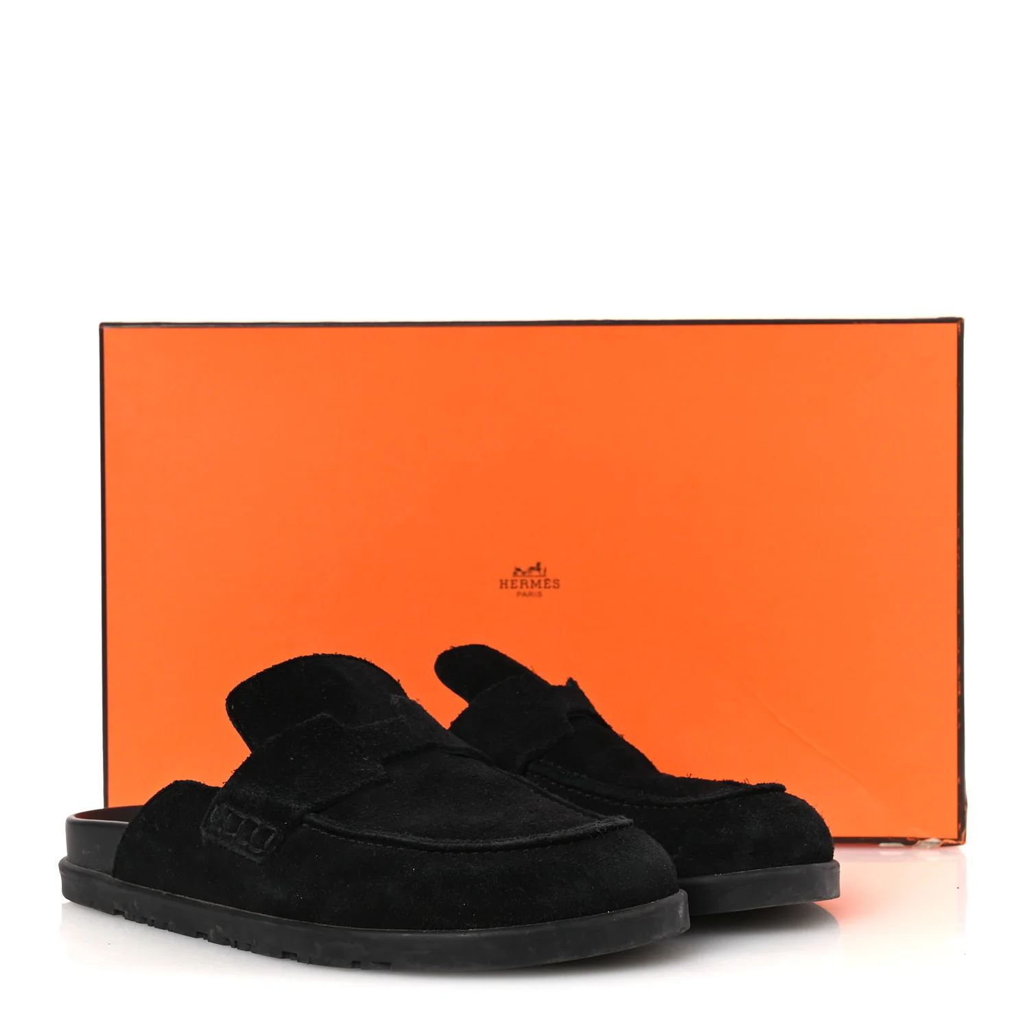 Suede Calfskin Go Mules 37 Black - Top Club