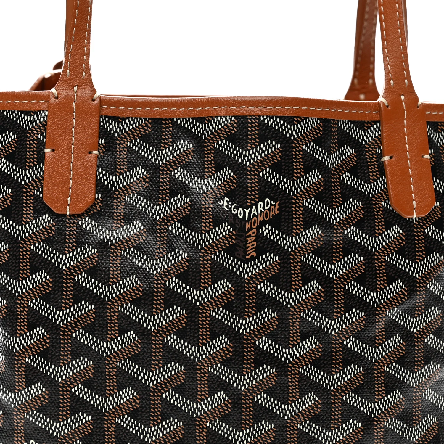 Goyardine Reversible Mini Anjou Black Gold - Top Club