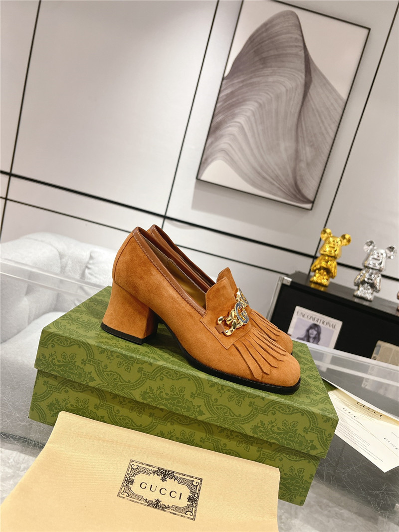 gucci interlocking double G mid-heeled loafers - Sneaker Replica Workshop