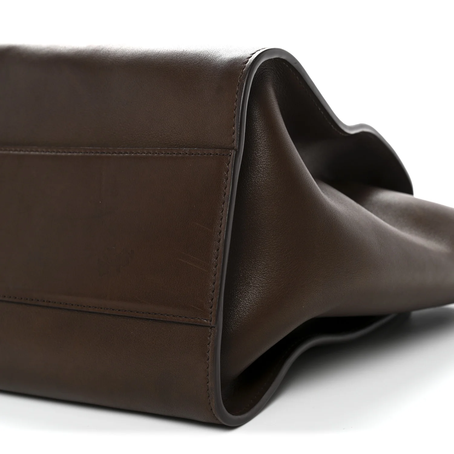 Polished Saddle Calfskin Marlo 14 Dark Brown - Top Club