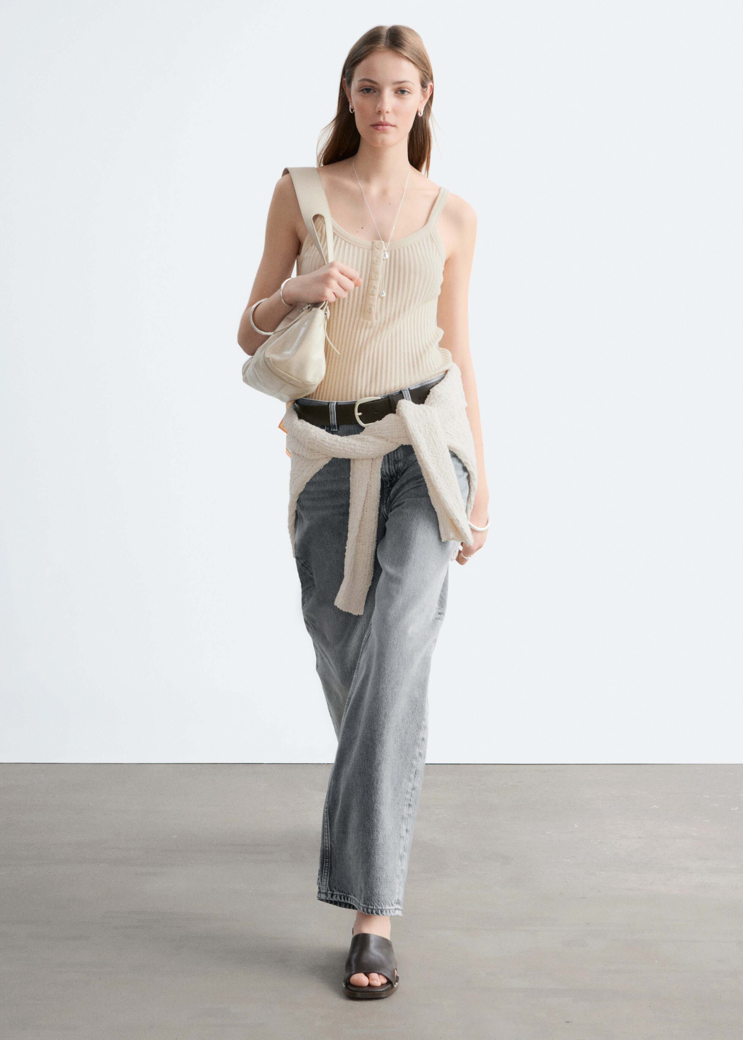& Other Stories SCALLOPED TANK TOP