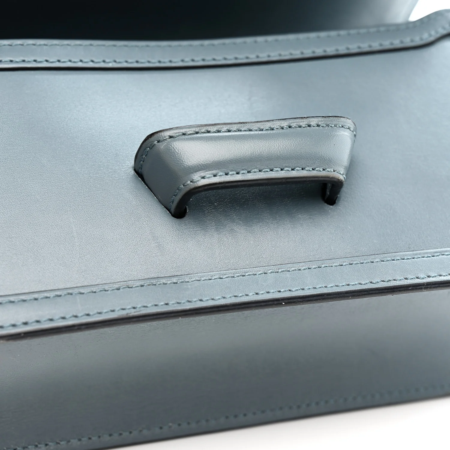 Calfskin Mini Barcelona Shoulder Bag Stone Blue - Top Club