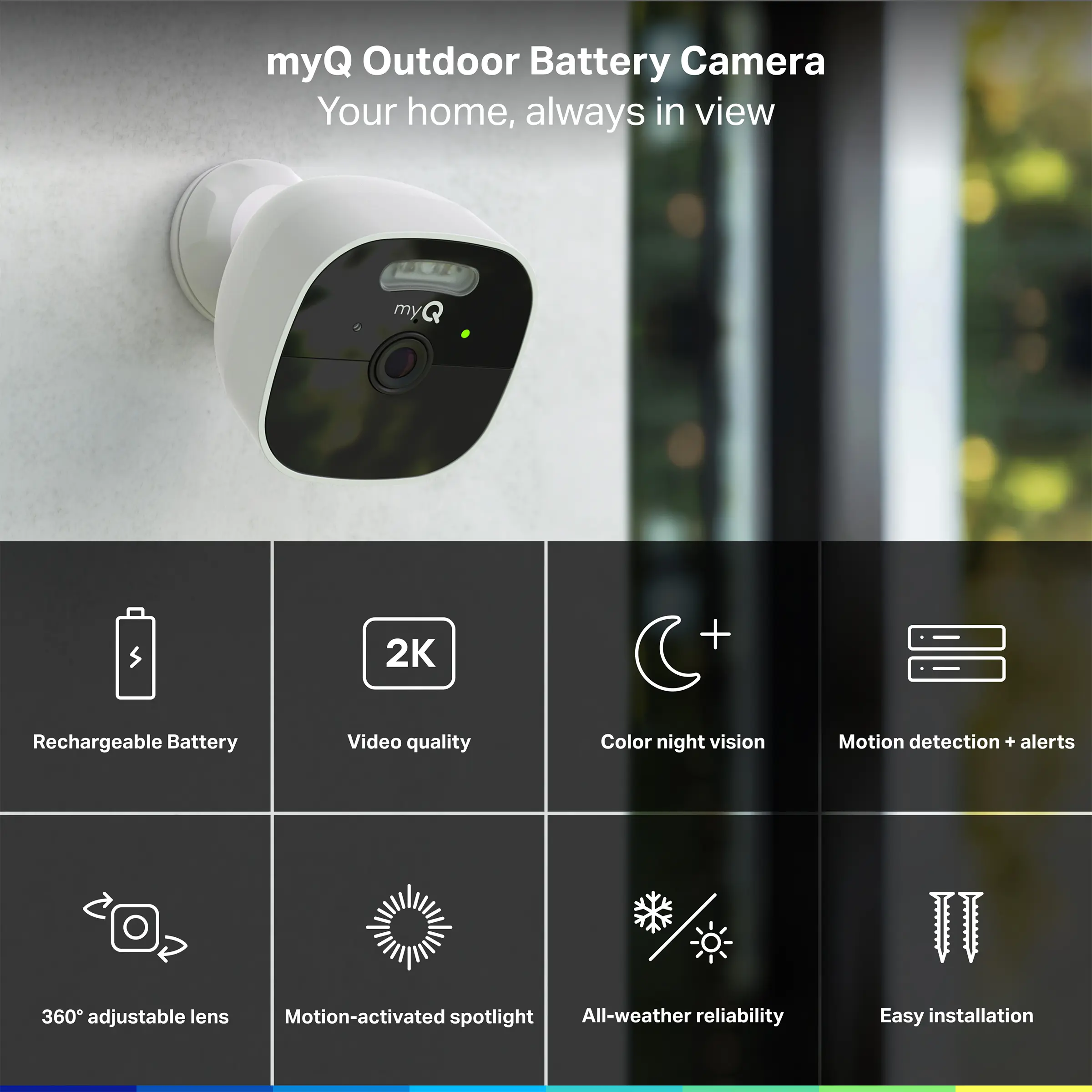 myQ Outdoor Battery Camera 3 Pack