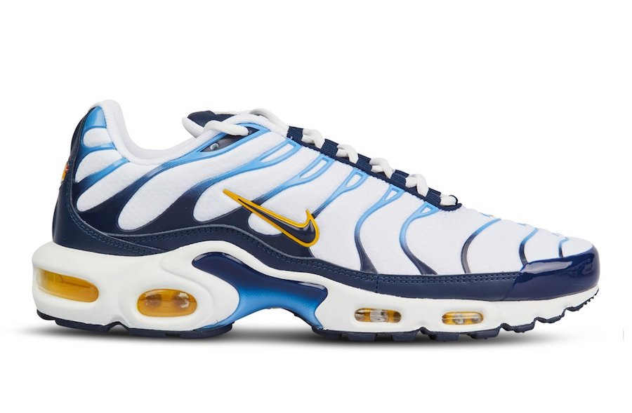 Air Max Plus  White Navy Gold  CT1094-100 - Sneaker Replica Workshop