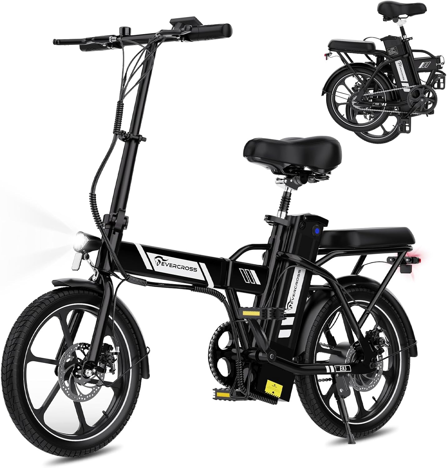 EVERCROSS Bicicletta Elettrica per Adulti, 250W Bici da Montagna,16