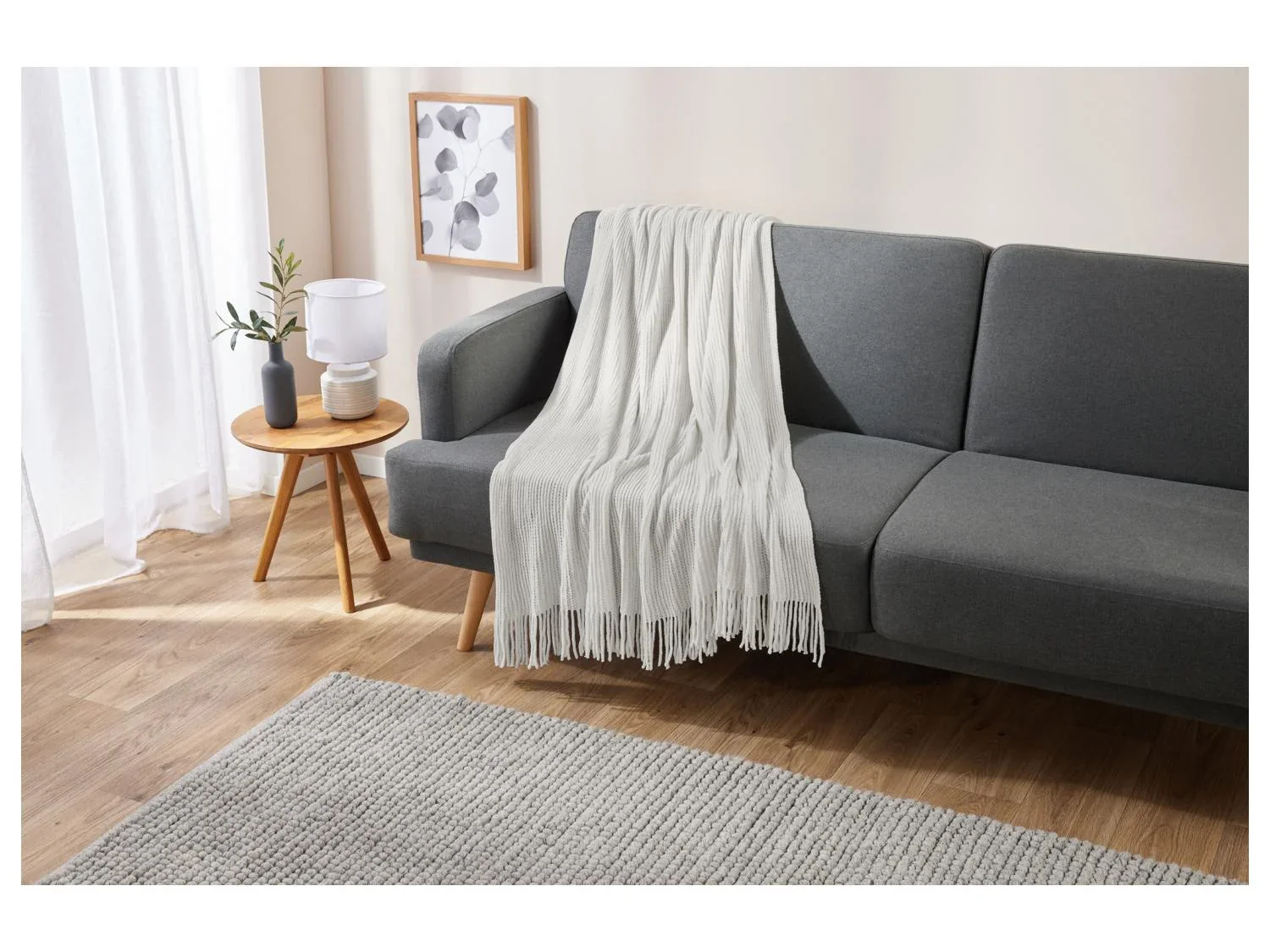 LIVARNO home Plaid en maille chenille