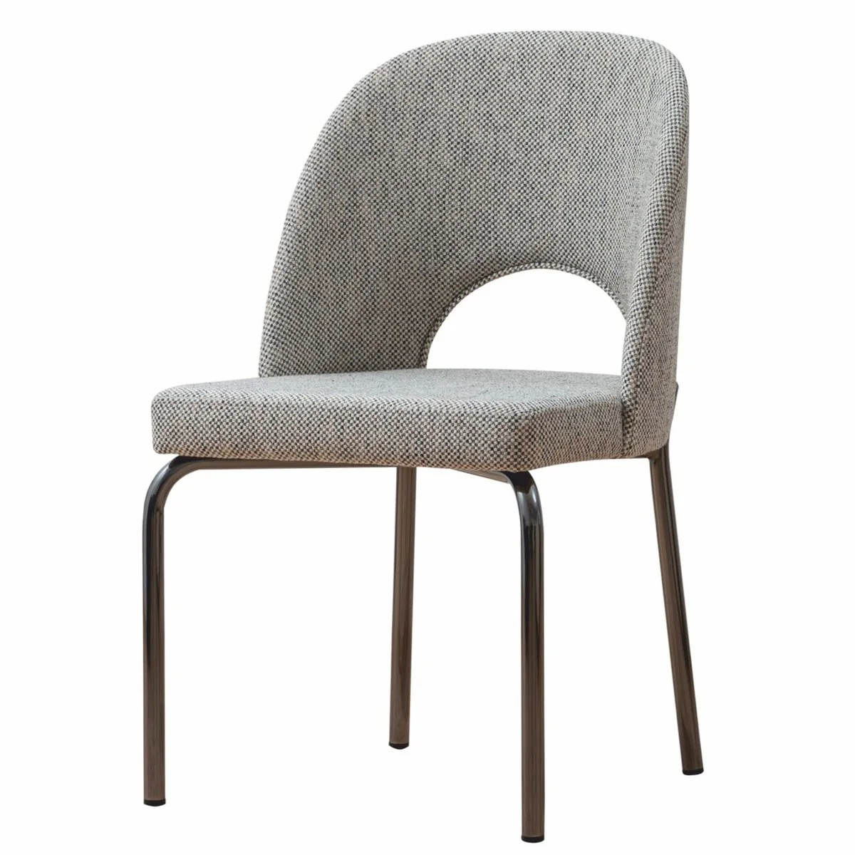 Luxury dining room chair gray / black H. 87 cm - Dining room furniture