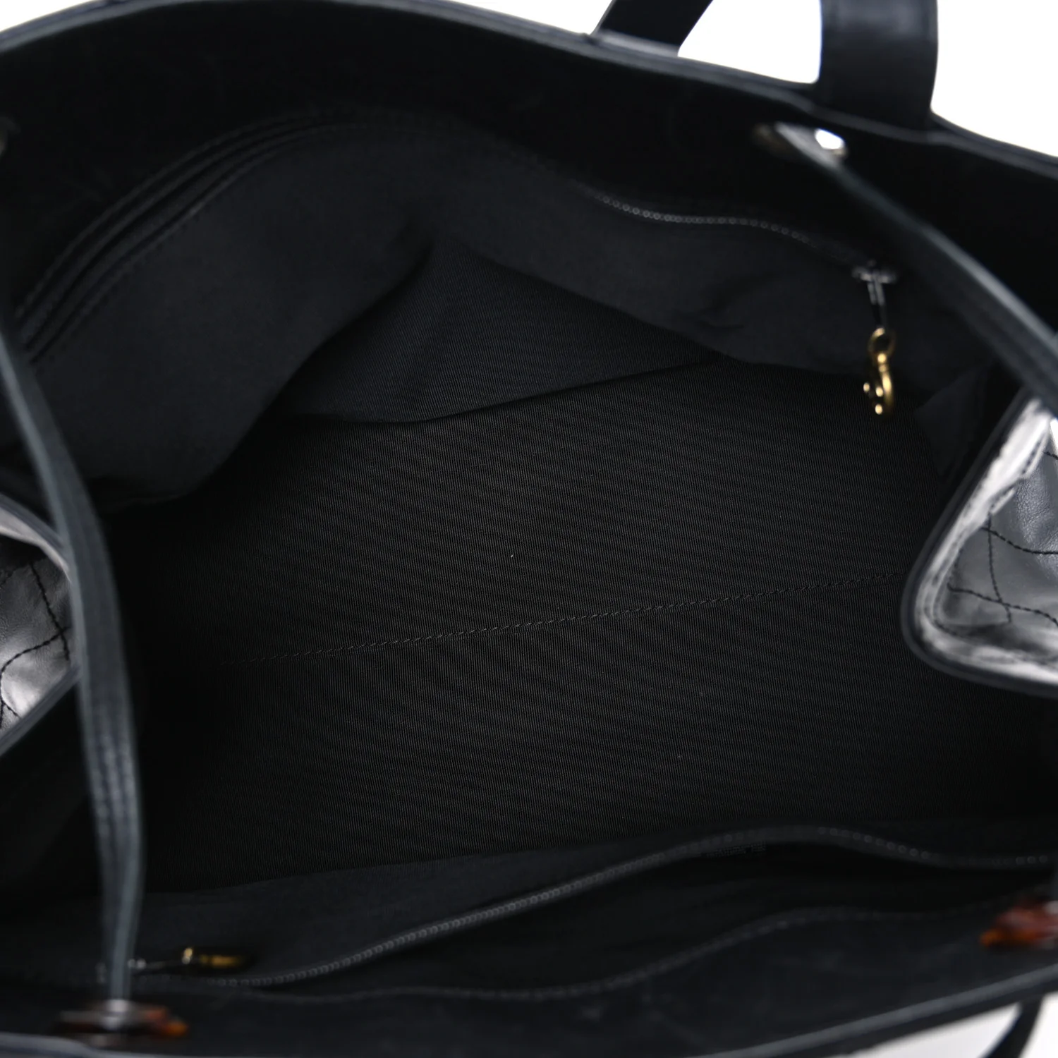 Lambskin Diamond Stitched Shoulder Bag Black - Top Club