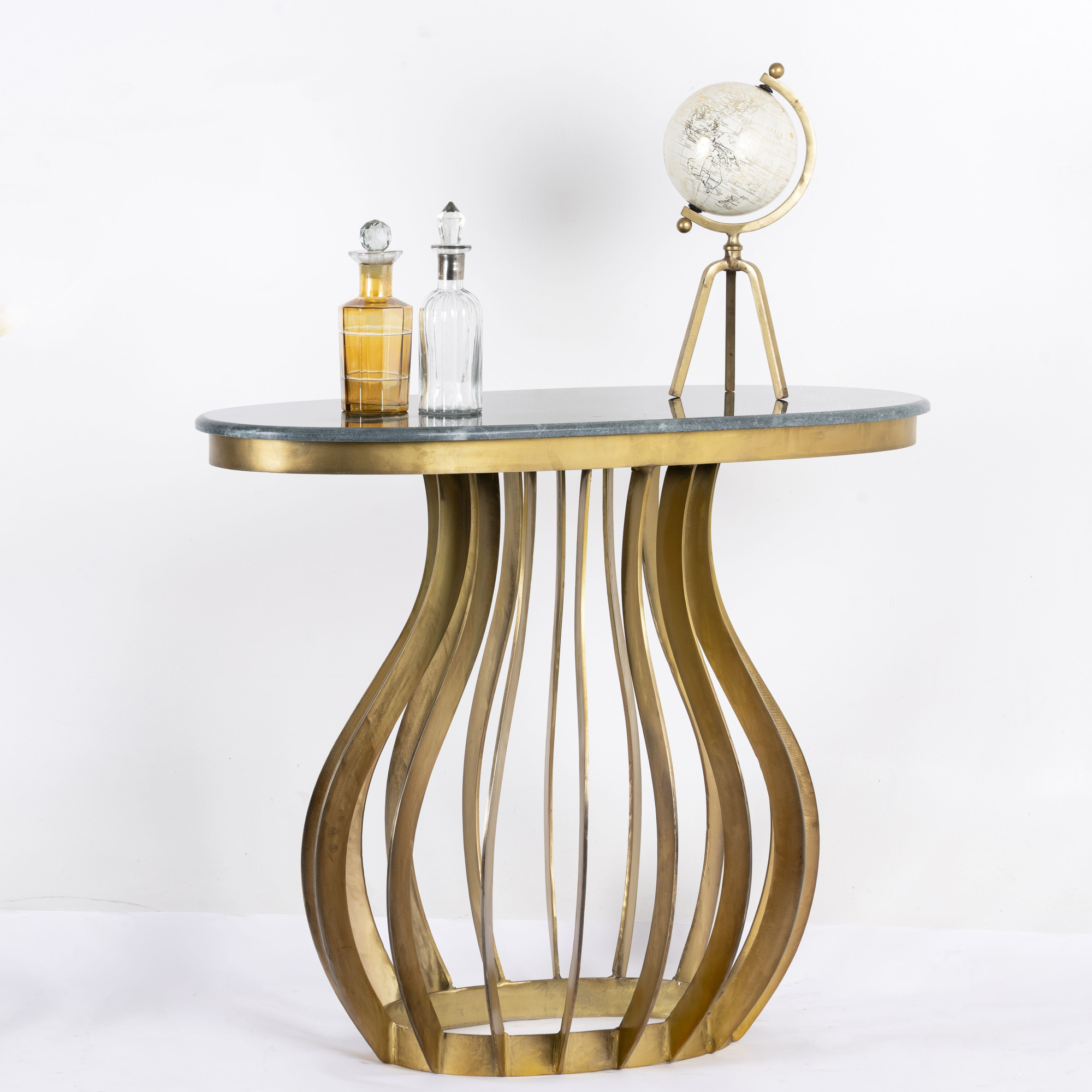 Bijzettafel Heramba Eettafel Heramba met marmeren blad #1