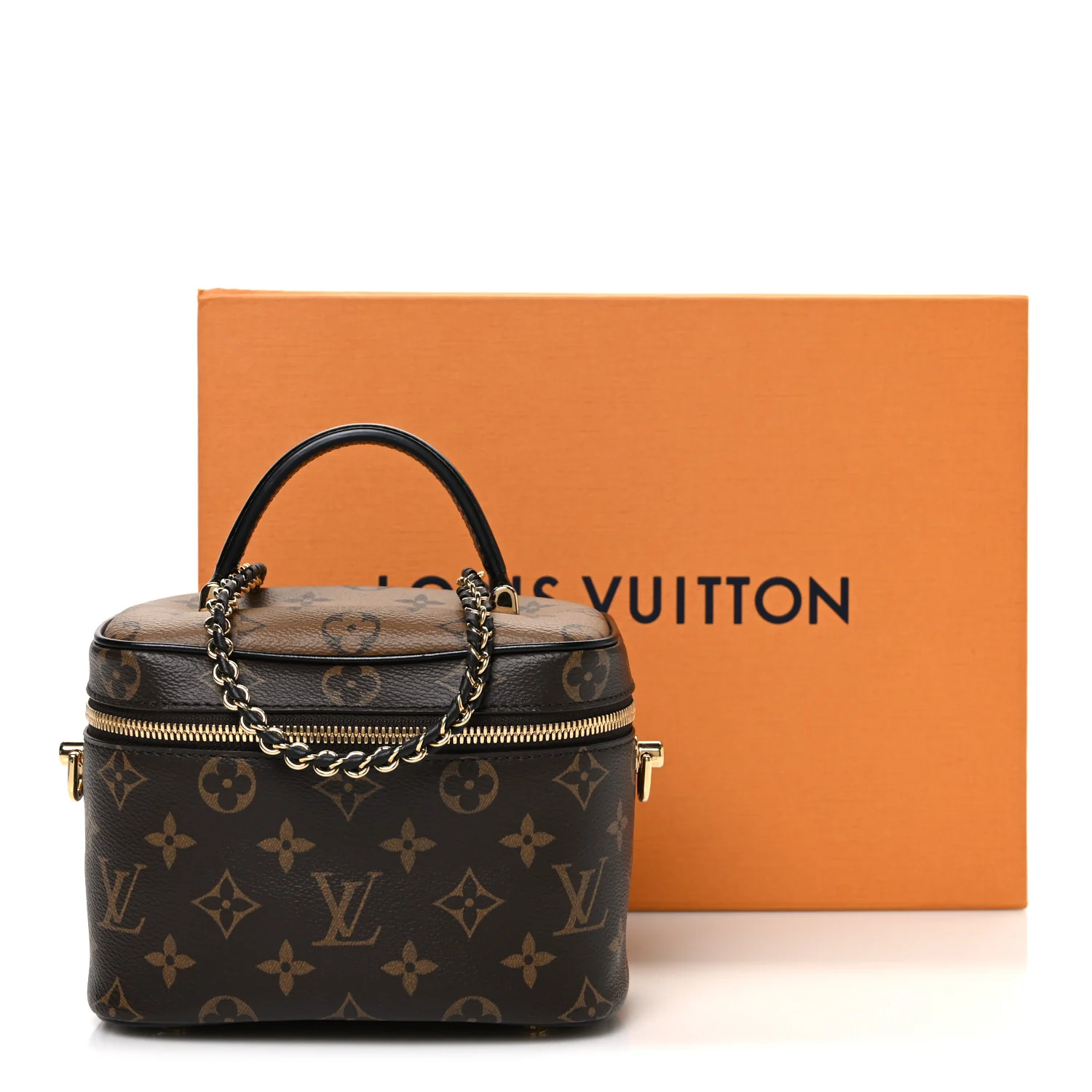 Reverse Monogram Vanity Chain Pouch - Top Club