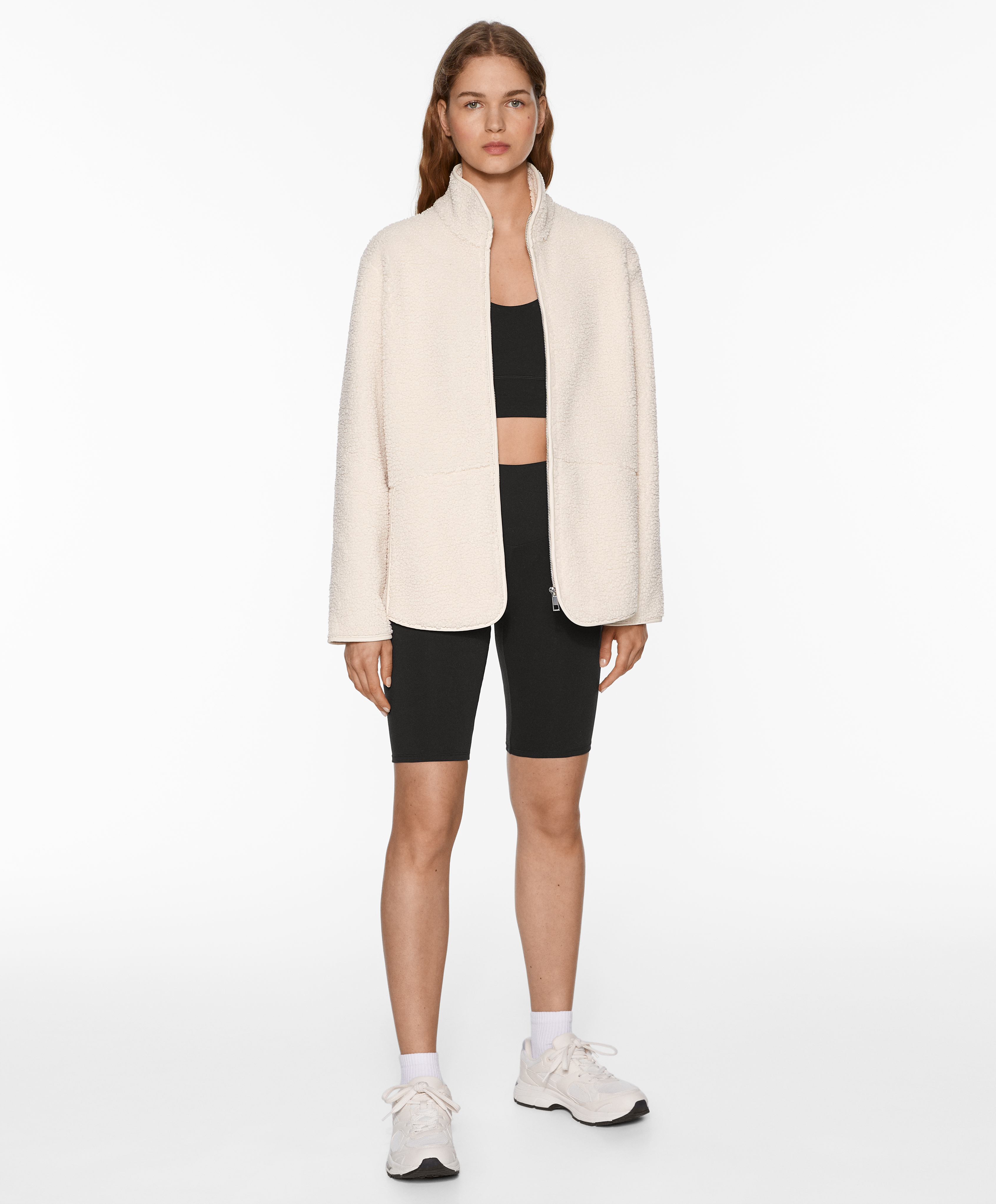 OYSHO Faux-shearling jacket