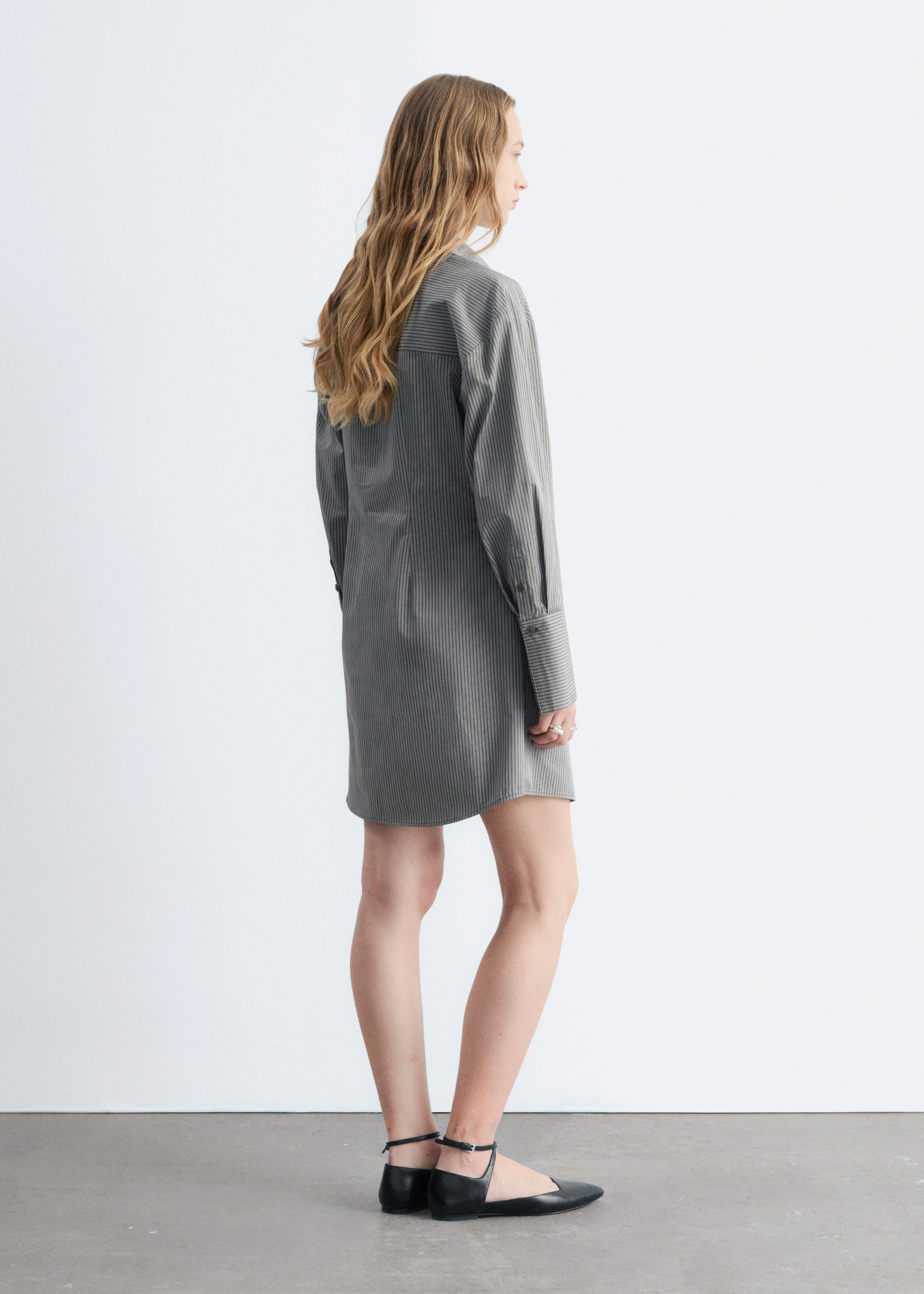 & Other Stories WRAP SHIRT MINI DRESS