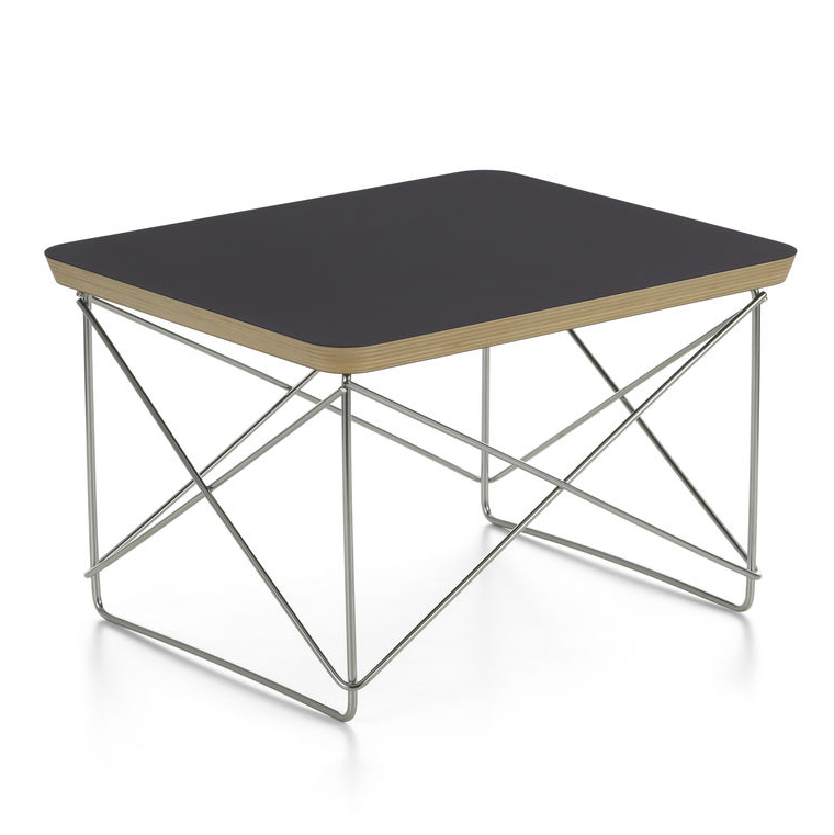 Salontafel Occasional LTR chroom onderstel, zwart