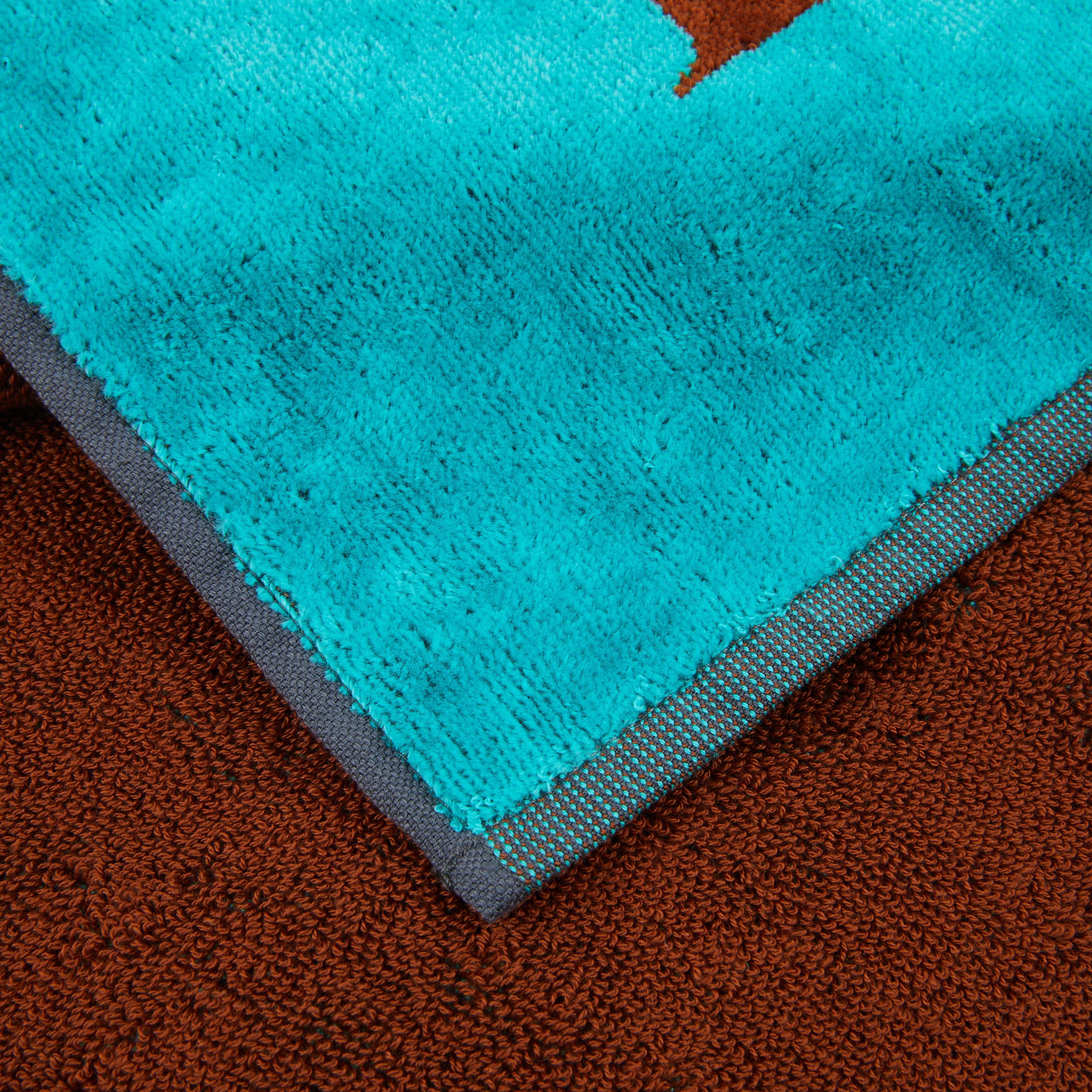 Telo Mare In Spugna Brushed 95X180 Smeraldo Trussardi