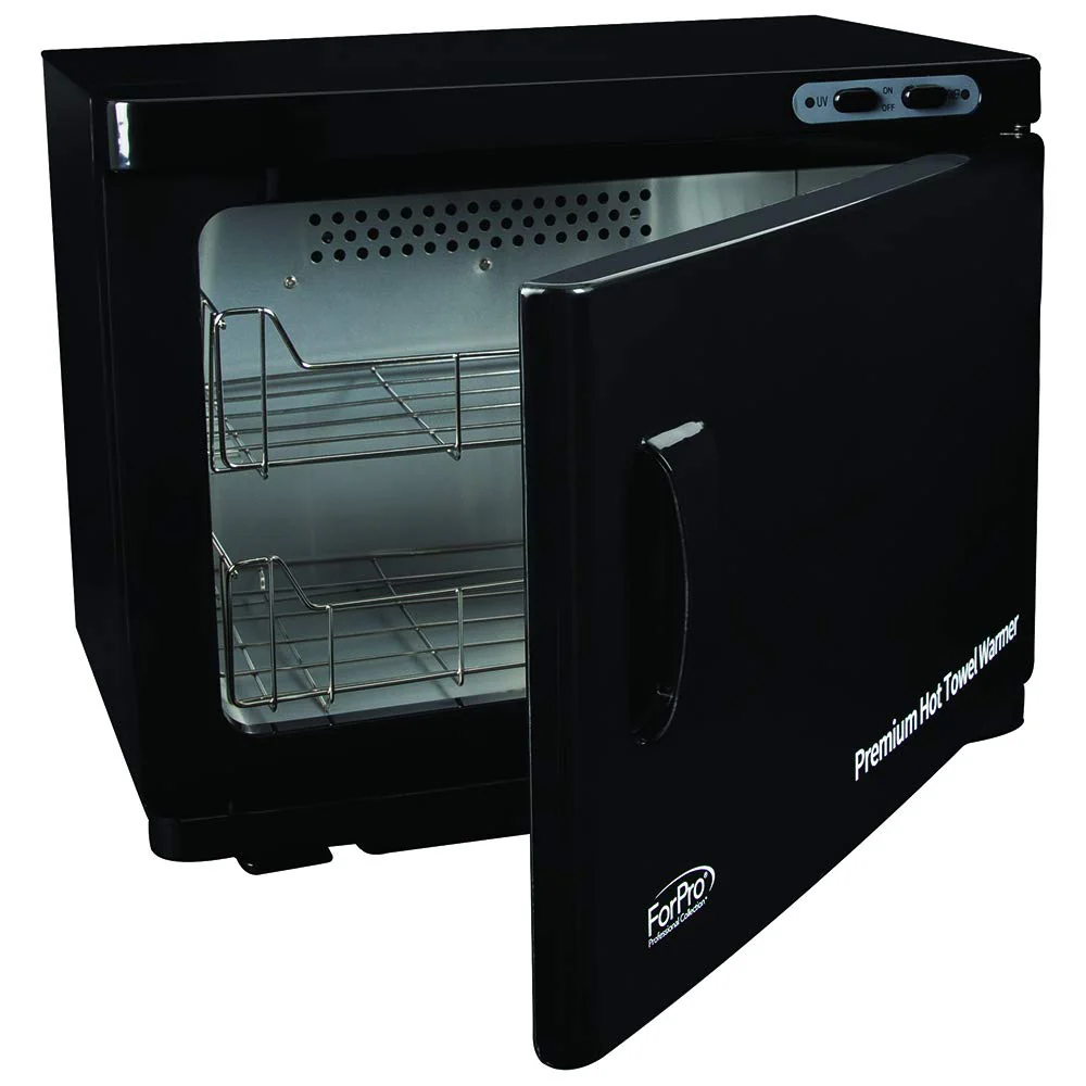 ForPro Professional Collection Premium Hot Towel Warmer, 23L Extra Large Capacity, Two Stainless Steel Racks, White