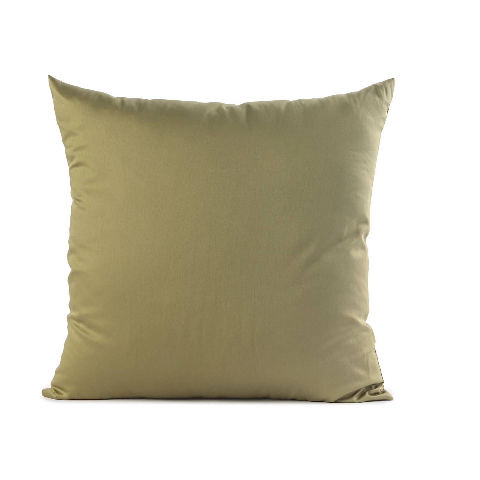 Cuscino Arredo In Raso Di Cotone Raso Cm. 50X50 Green Caleffi