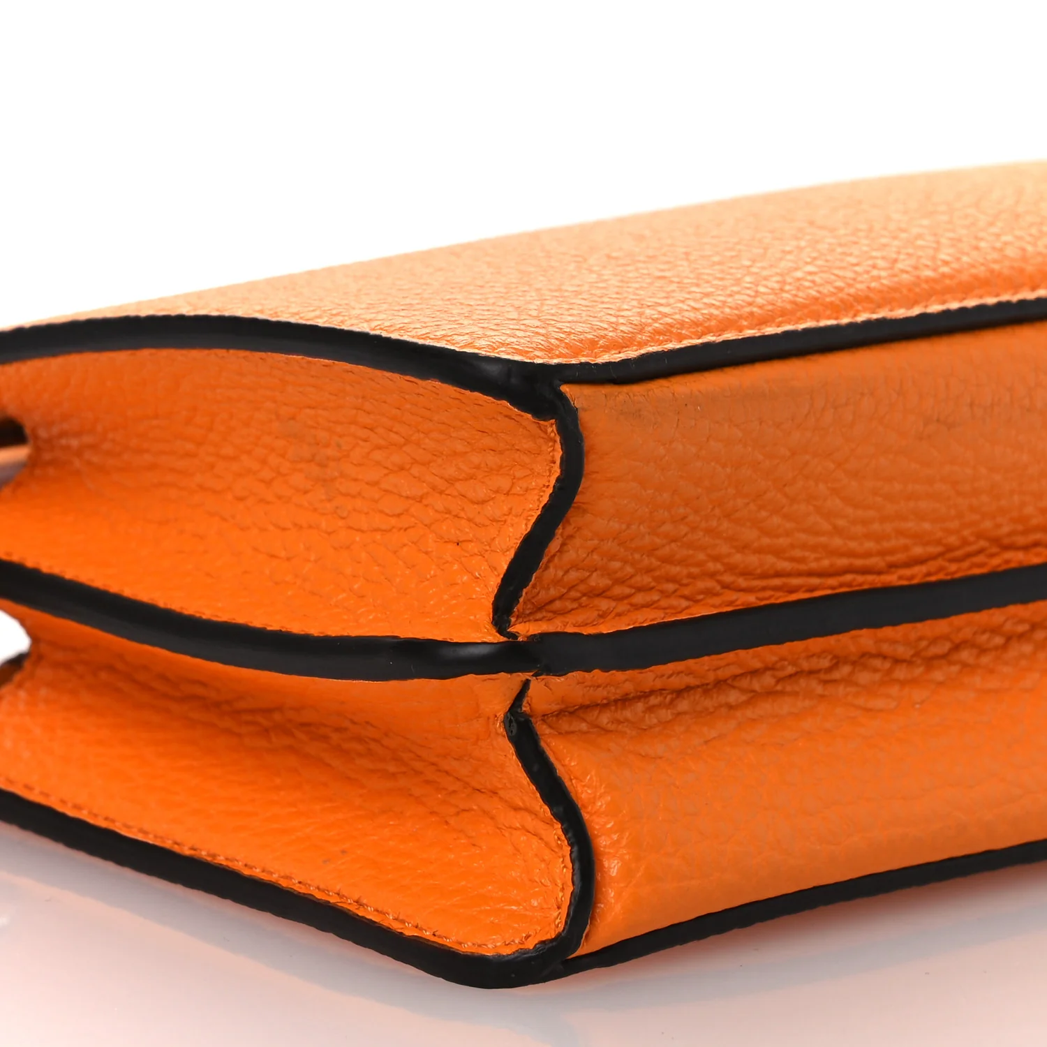 Cuoio Romano Vitello Cover Bi-Color Peekaboo I See U X Cross Satchel Orange - Top Club