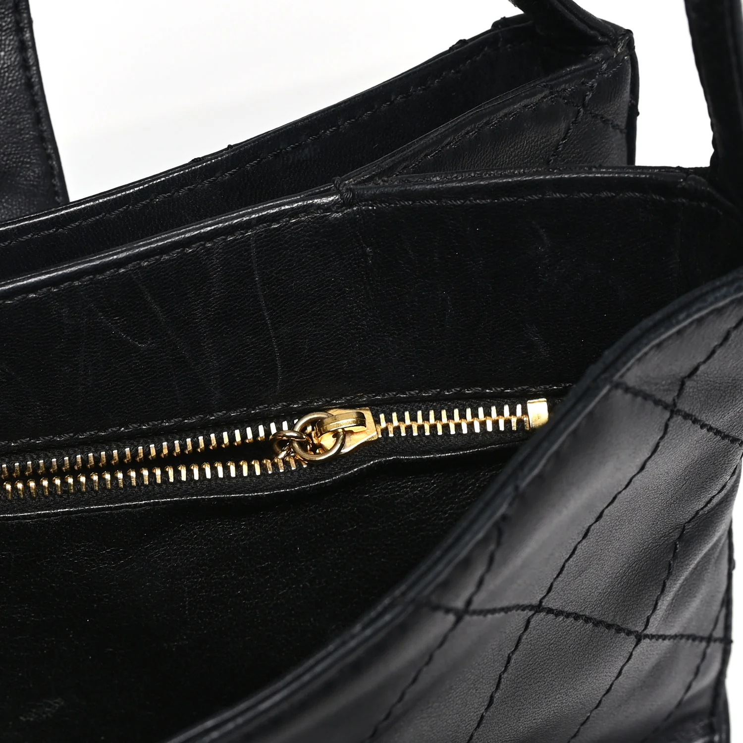 Lambskin Quilted CC Flap Shoulder Bag Black - Top Club