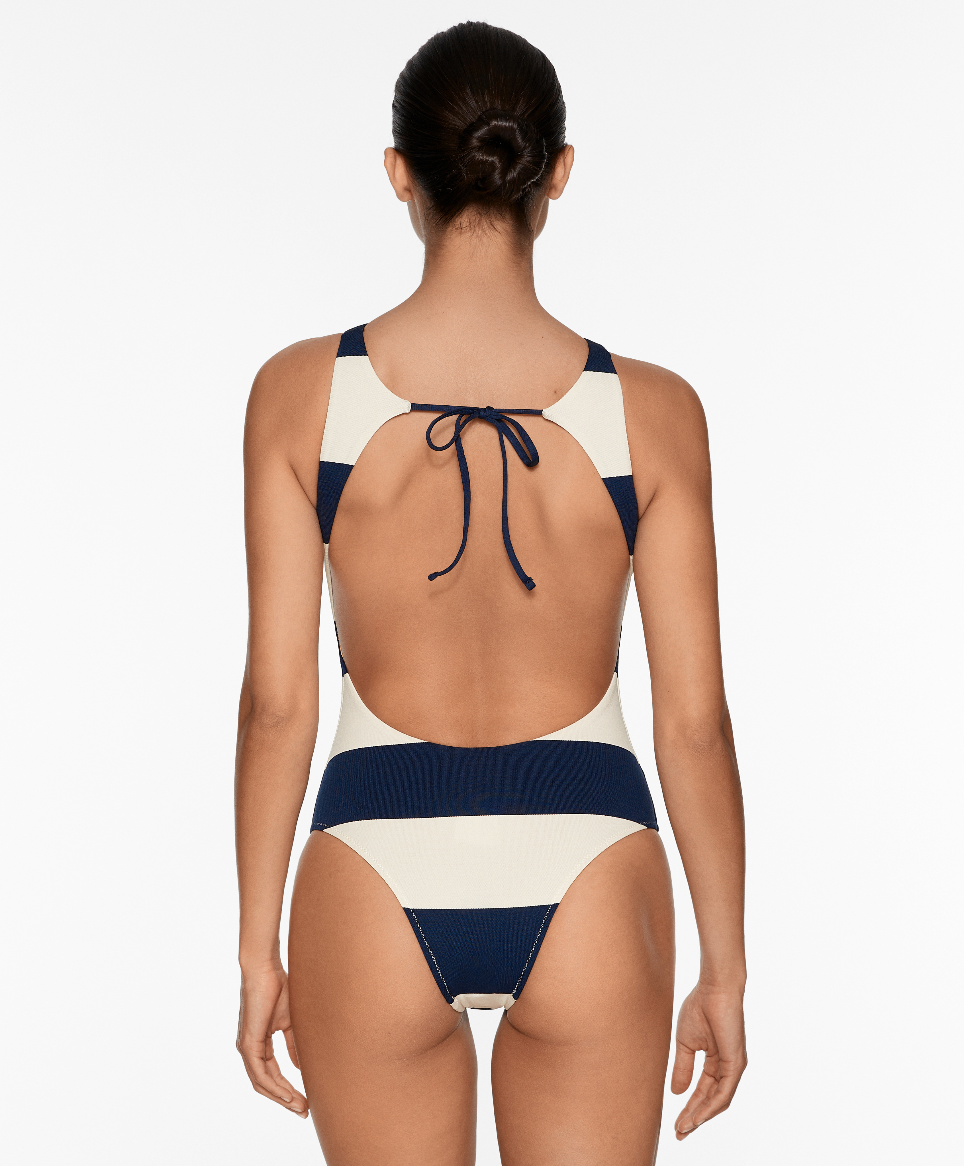 OYSHO Stripe halter swimsuit