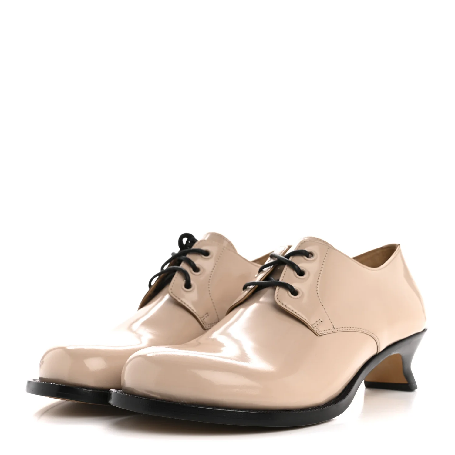 Brushed Calfskin Campo Derby Loafers 40 Light Pink - Top Club