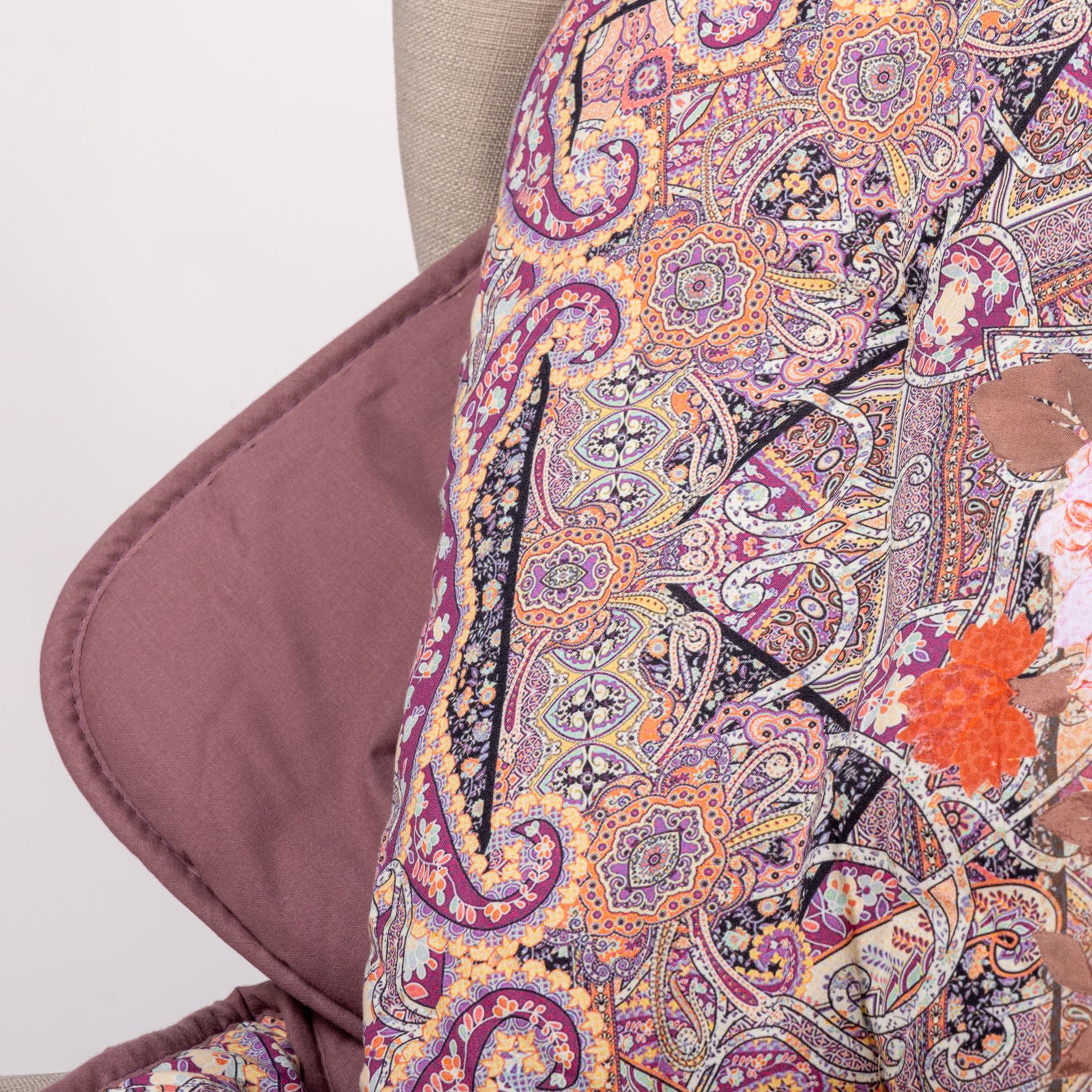 Plaid Scaldotto In Cotone Pettinato Giava Cm. 130X170 Ambra Caleffi