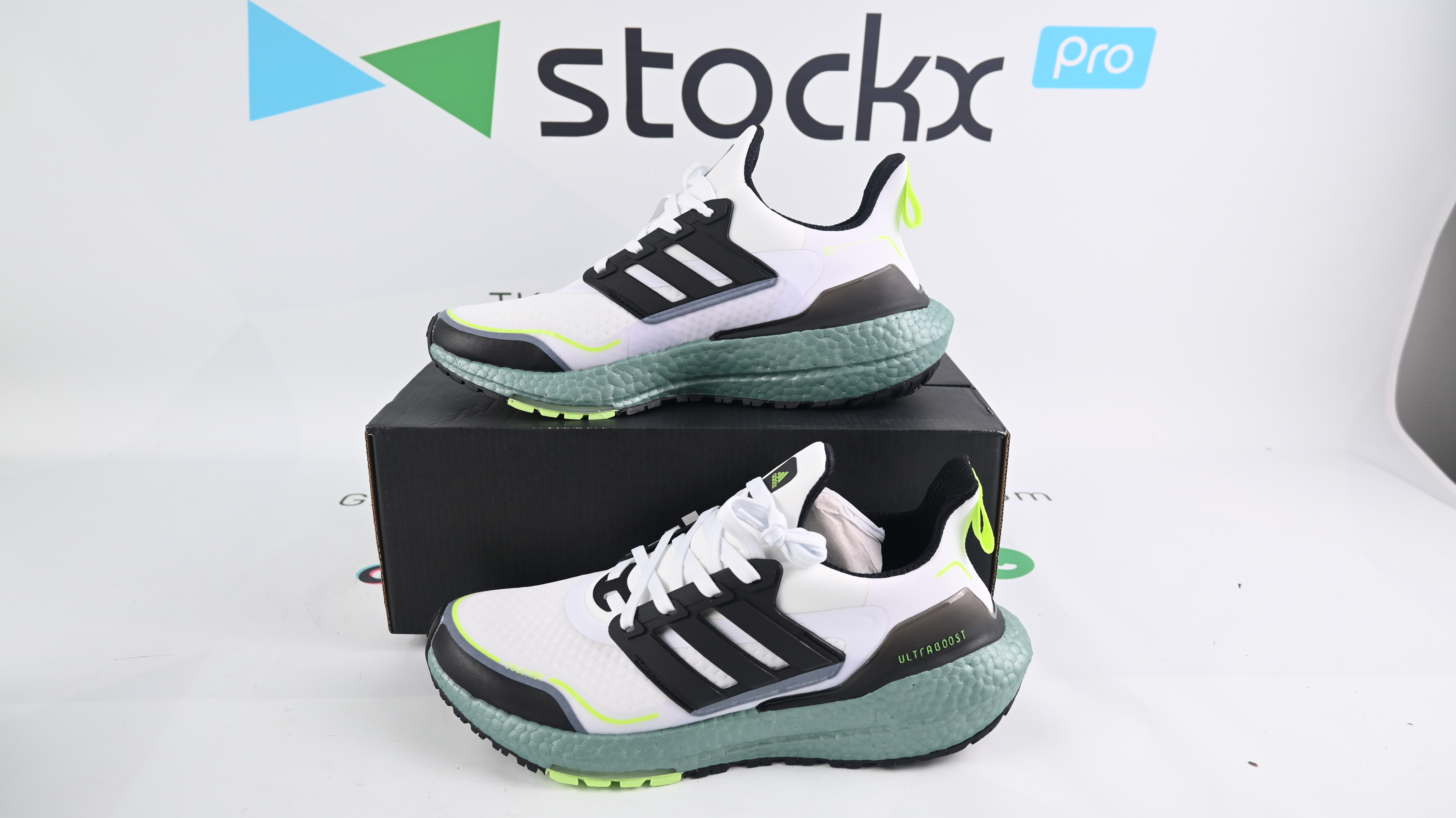 adidas Ultra Boost 21 Cold.Rdy White Signal Green S23898 - Sneaker Replica Workshop